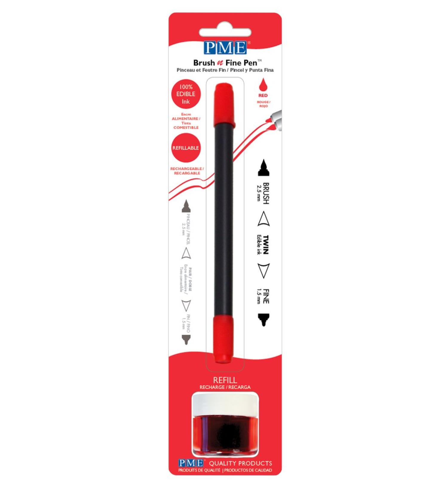 Red Edible Pen with Refill - Food-Safe Ink for Decorating Cakes and Treats - Buy Online on GoSupps.com