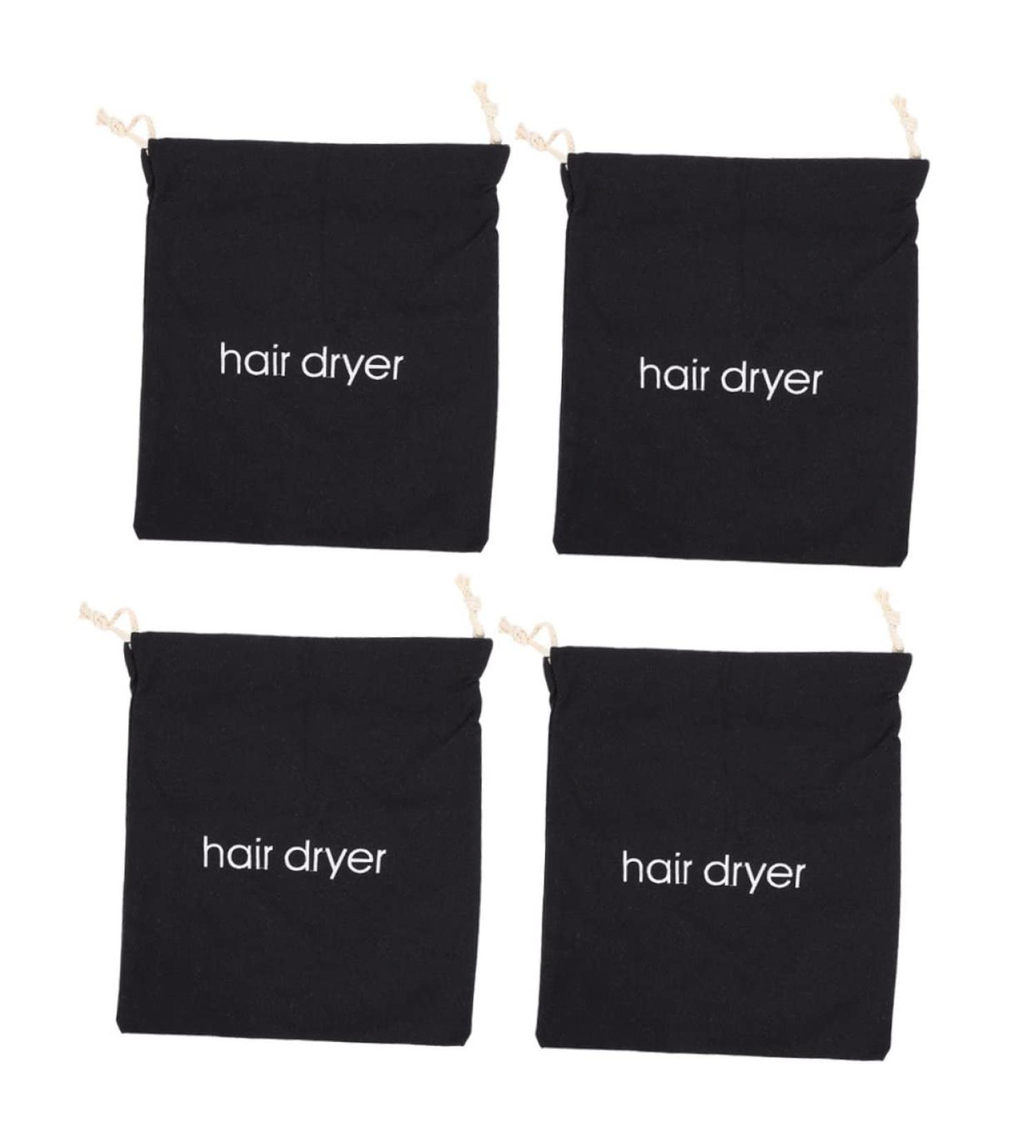 DOITOOL Curly Hair Wig 4pcs Hair Dryer Storage Bag Storage Bags Hotel Hair Dryer Bag Canvas Travel Hair Dryer Bag Carry Bag - Buy Online on GoSupps.com