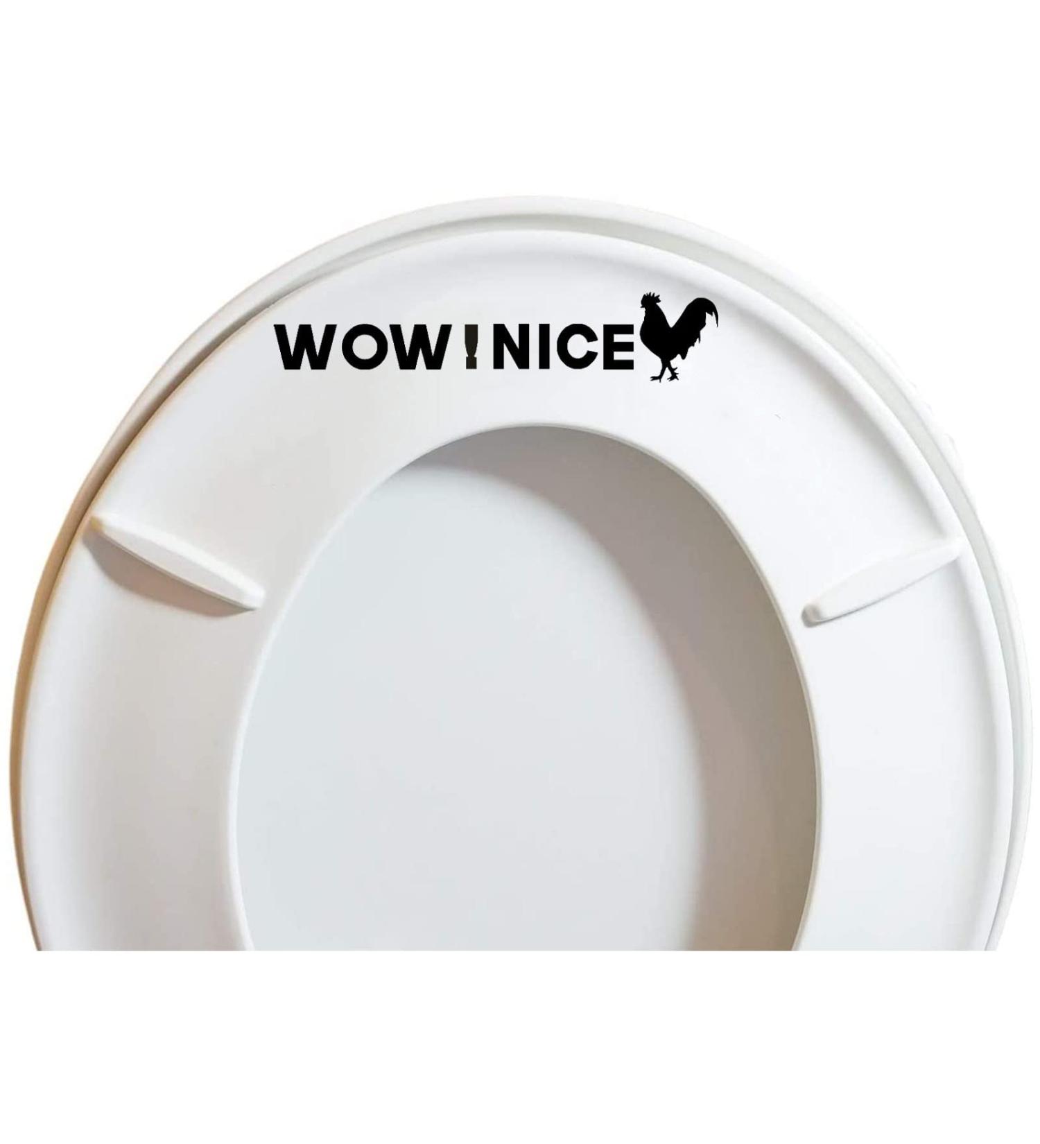 3 Pack Funny Rooster Cock Toilet Sticker Decals - Waterproof Vinyl Material - 5 inch - Prank Stickers Set - Buy Online on GoSupps.com