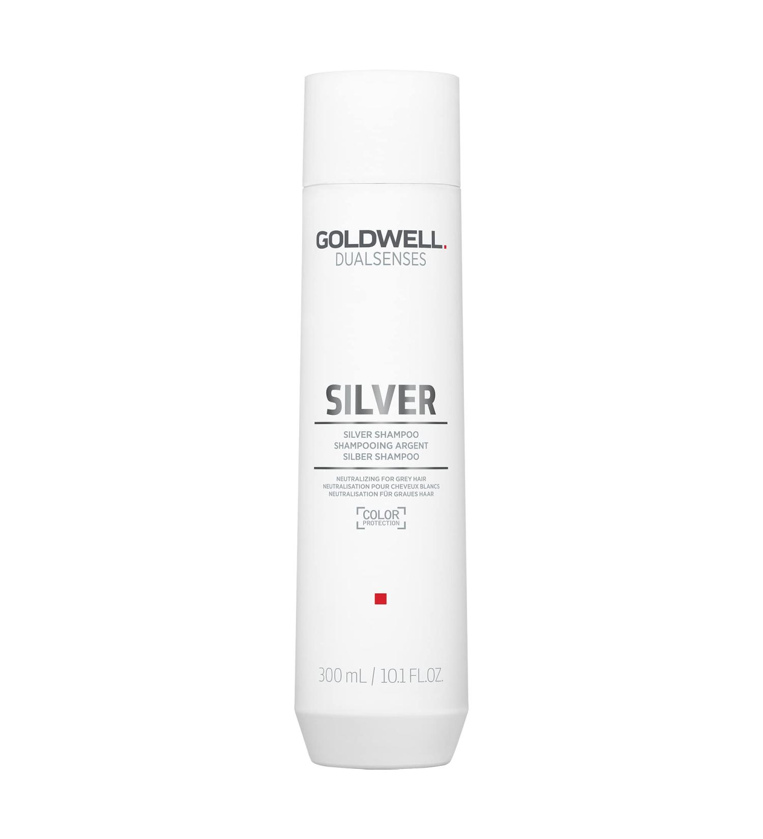 Goldwell Dualsenses Silver Shampoo 300mL - Brightening Shampoo for Silver & Grey Hair - Buy Online on GoSupps.com
