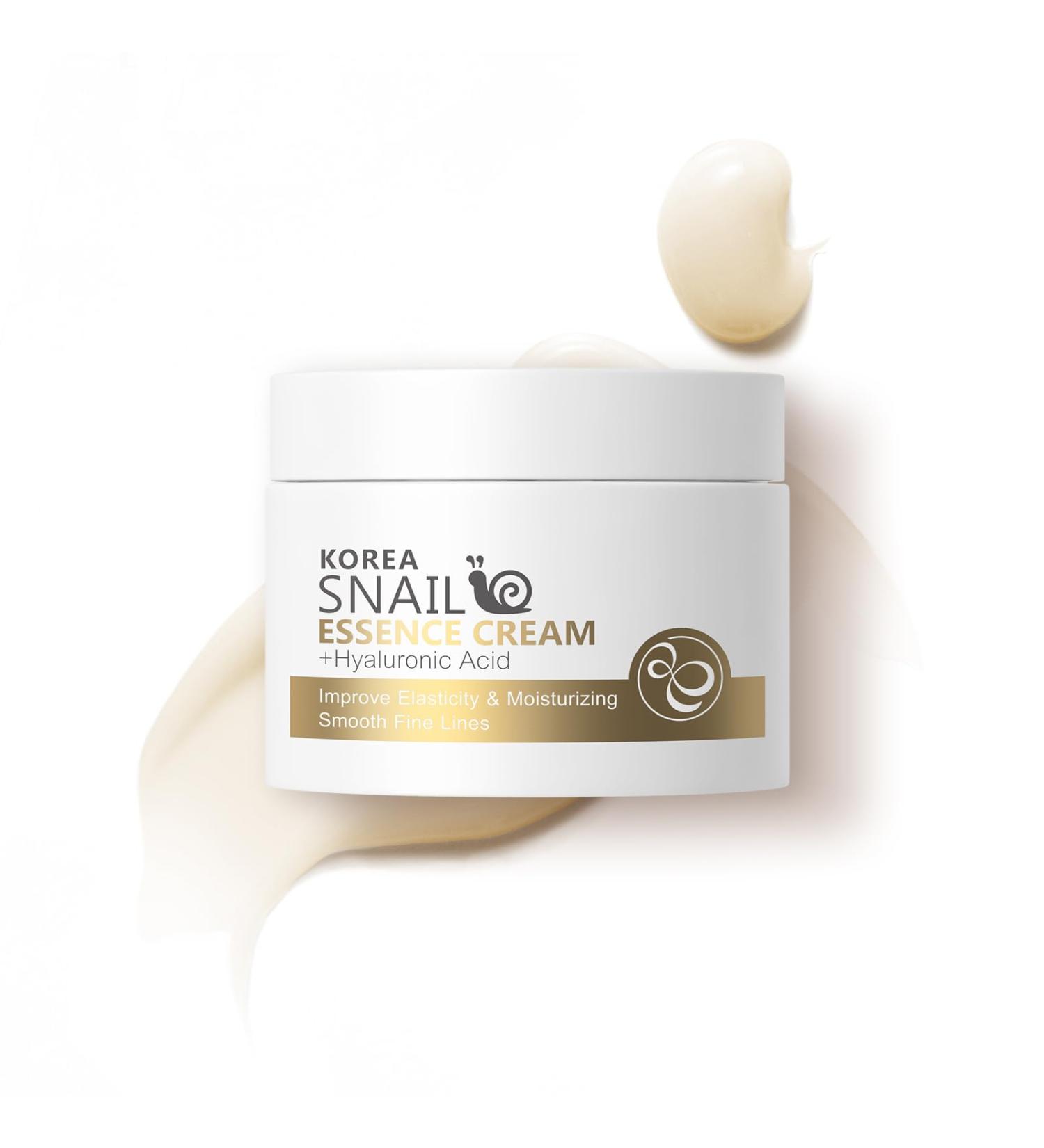 Snail Essence Face Cream - Moisturizing Acne Scar Removal & Nourishing Collagen for Damaged Skin - Buy Online on GoSupps.com