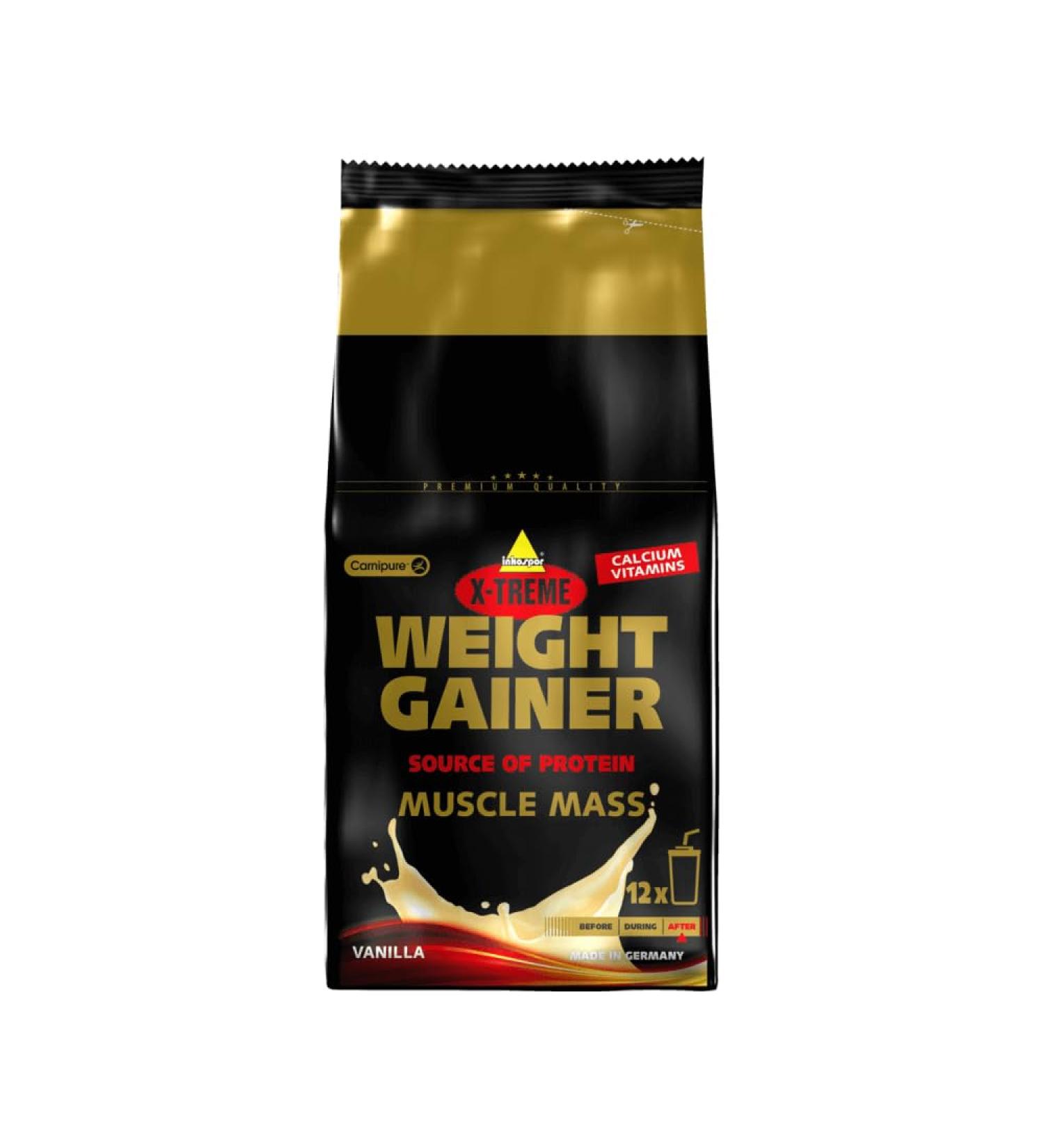 Inkospor XTreme Weight Gainer vanilla 1200g bag 1200g vanilla - Buy Online on GoSupps.com