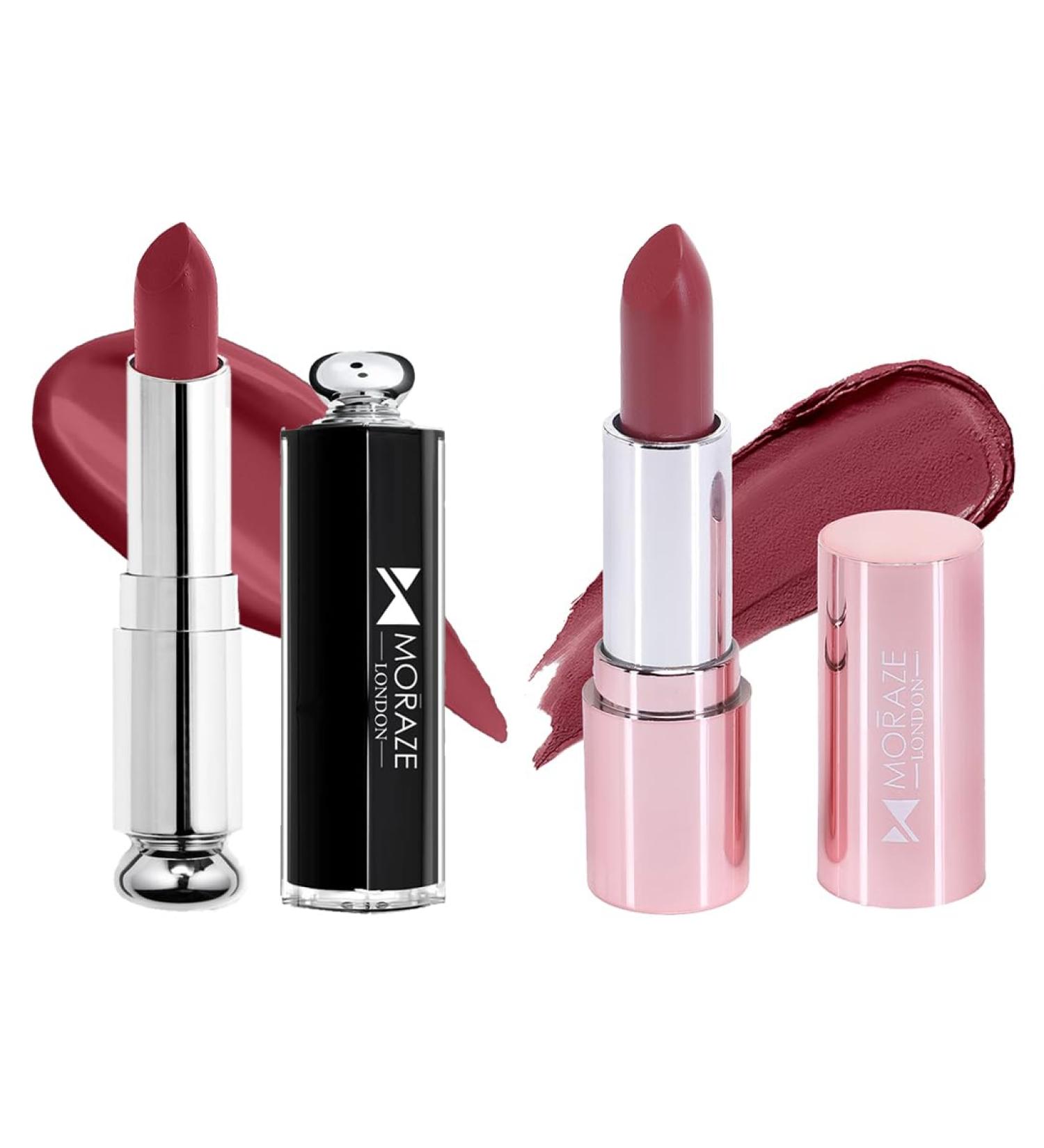 Pack of 2 Waterproof Creamy Lipsticks - Long-Lasting Perfect for All Day Wear (EyesU+Last) - 8.5g - Buy Online on GoSupps.com