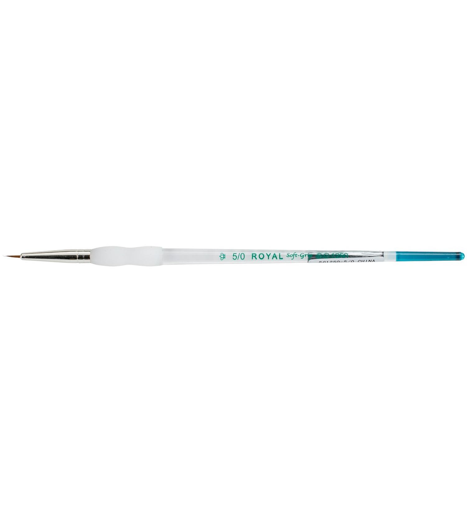 Soft-Grip Pure Sable Round Detail Brush-Size 5/0
