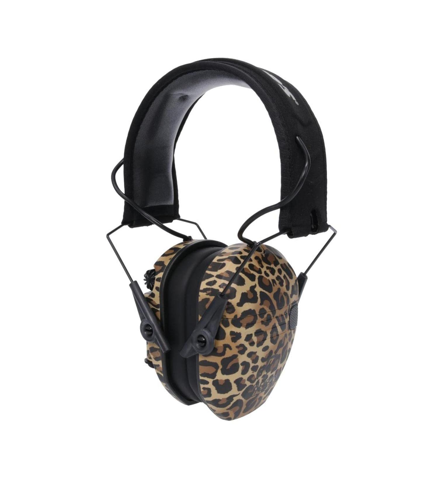 Walker's Razor Slim Electronic Muff - Stylish Leopard Print Design - Buy Online on GoSupps.com