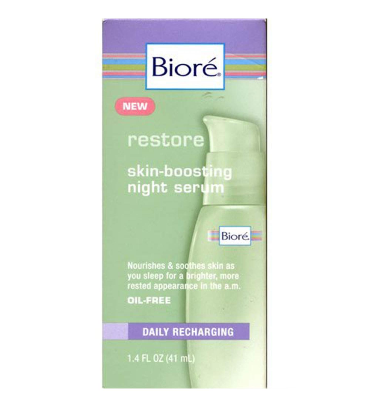 Biore Skin Boosting Night Serum 1.4 fl oz (41 ml)