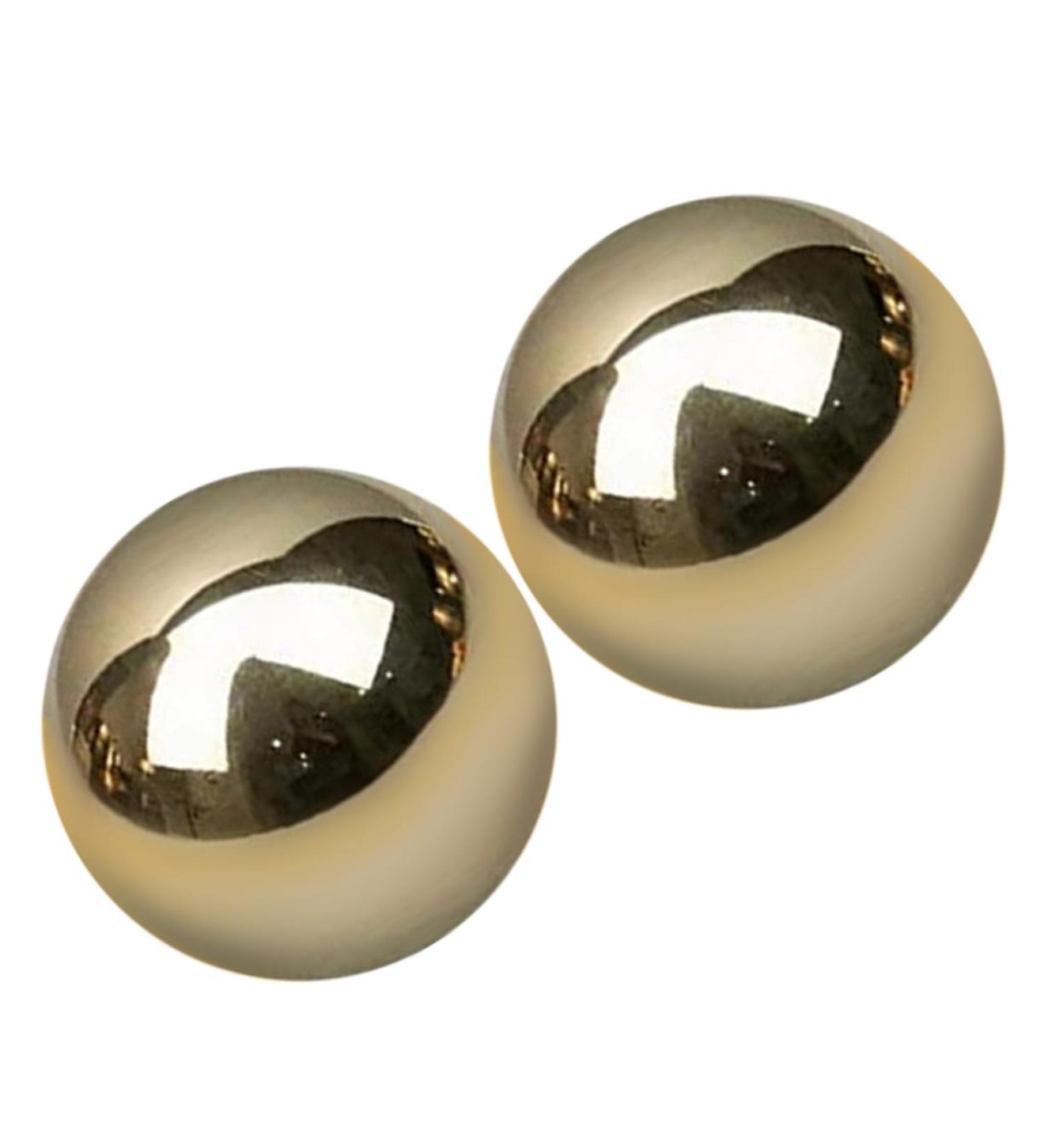 JECOMPRIS 2ST Gymnasikball - Premium Metal Massage Balls for Exercise & Relaxation | Portable Brass Workout Accessory - International Shipping - Buy Online on GoSupps.com