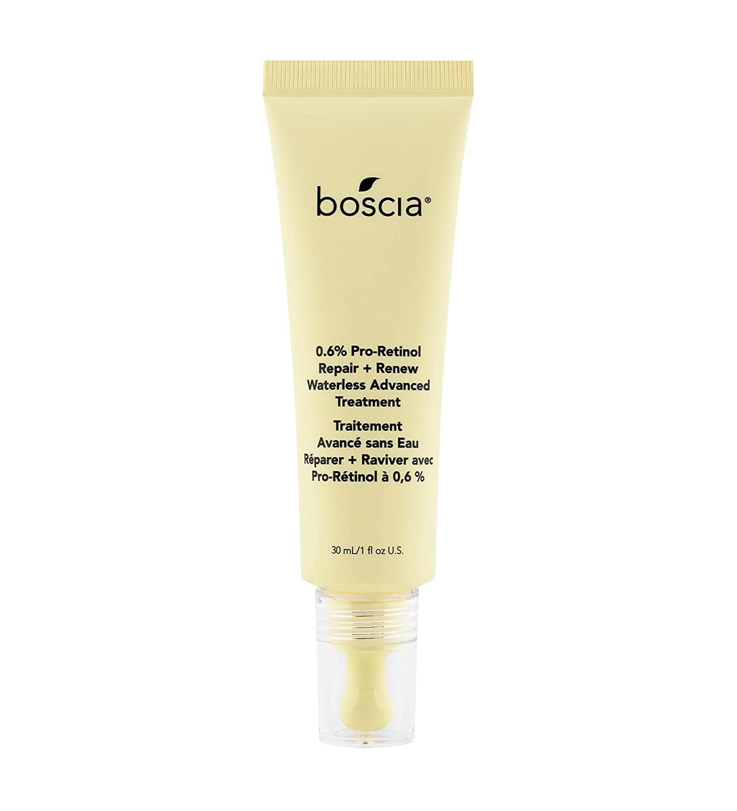 boscia 0.6% Pro-Retinol Repair + Renew Waterless Advanced Treatment - Vegan Cruelty-Free Natural Skin Care - For Fine Lines & Wrinkles - 1 fl oz 1 Fl Oz (Pack of 1) Clear - Buy Online on GoSupps.com