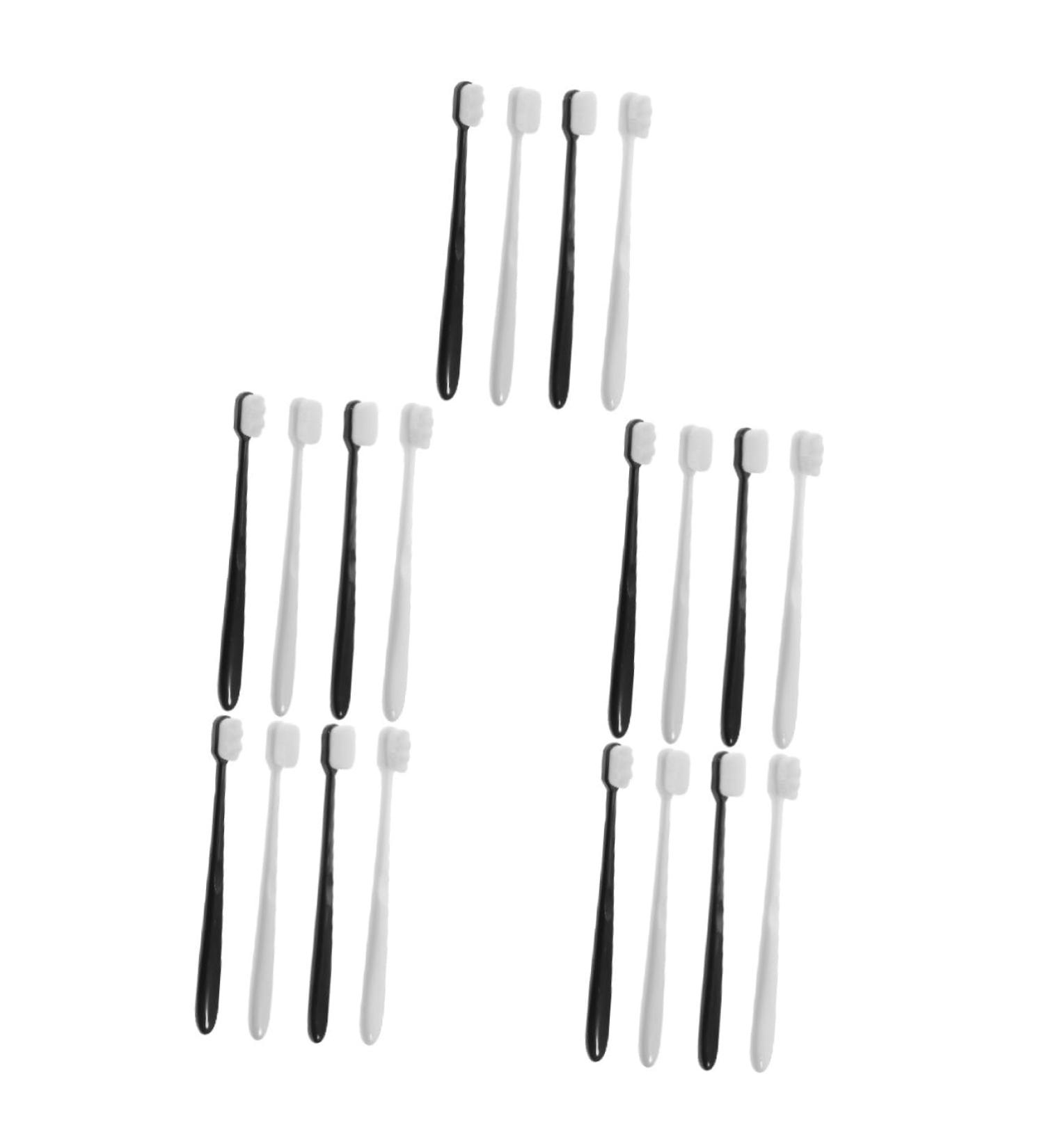 Minkissy 20 Pcs Soft Wear-Resistant Travel Toothbrush Set | Kids & Adults Collapsible Toothbrushes for Travel & Cosmetics - Buy Online on GoSupps.com