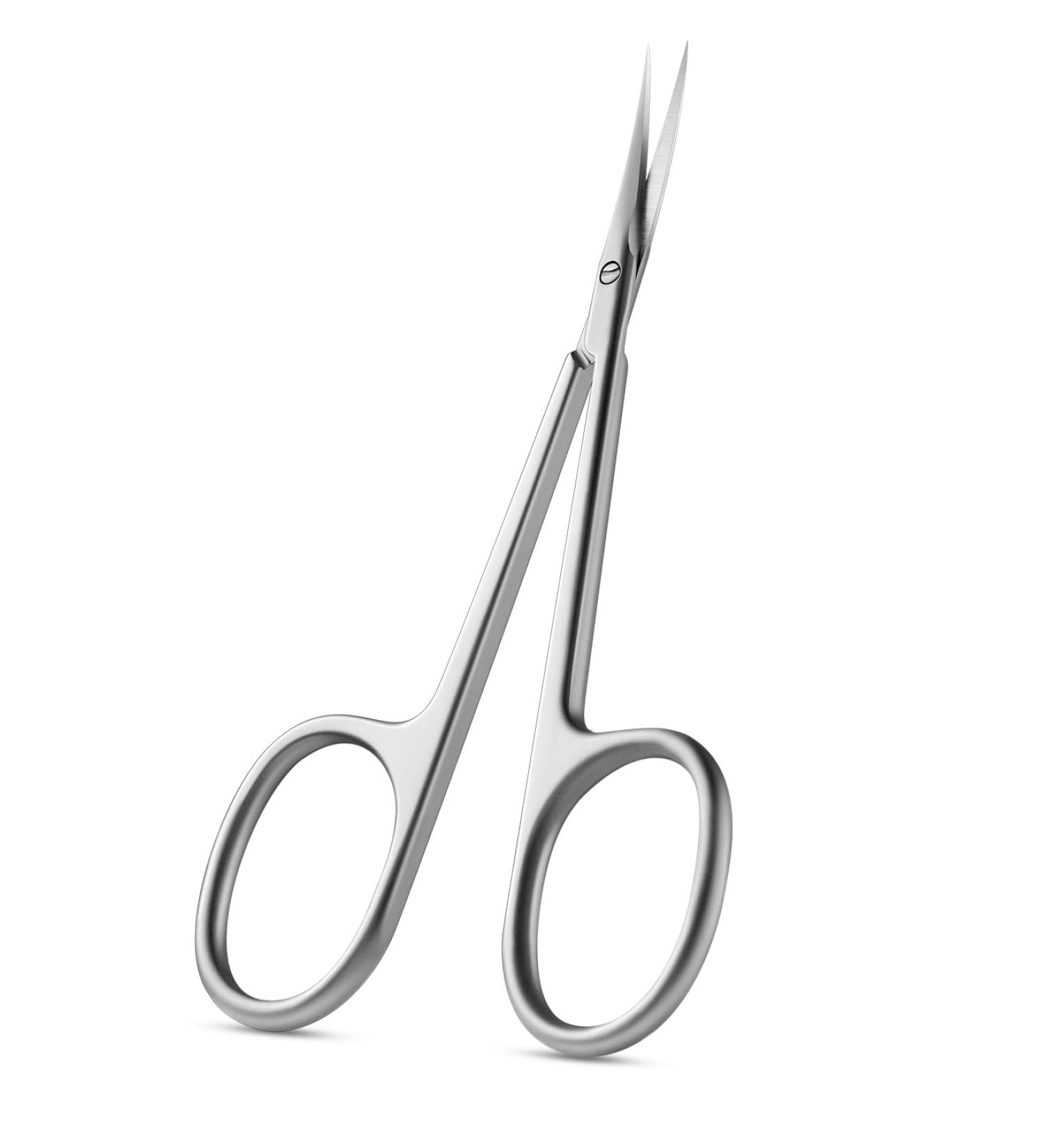 Feryes Precision Curved Nail Shaver - Extra Fine Manicure Scissors for Women - Stainless Steel Nail Trimmers in Gray Silver - Buy Online on GoSupps.com