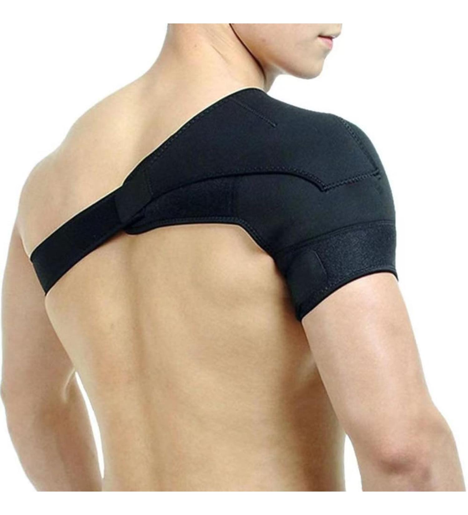 Adjustable Neoprene Shoulder Support Bandage for Men & Women - Perfect for Shoulder Luxation Fits Left or Right - Buy Online on GoSupps.com
