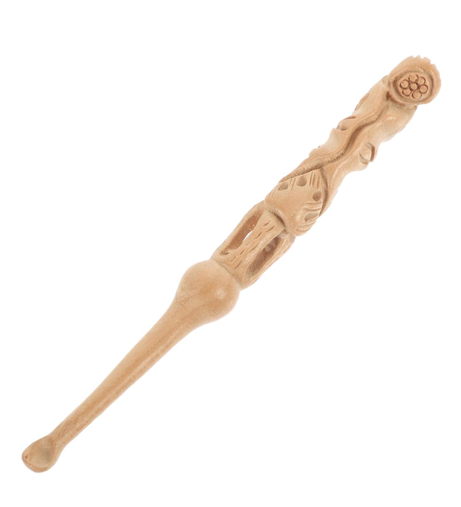 Gogogmee Ear Tool Carved Wood Ear Cleaner Portable Earwax Removal Tool Non Slip Design and for Daily Use for Friends and Family - Buy Online on GoSupps.com