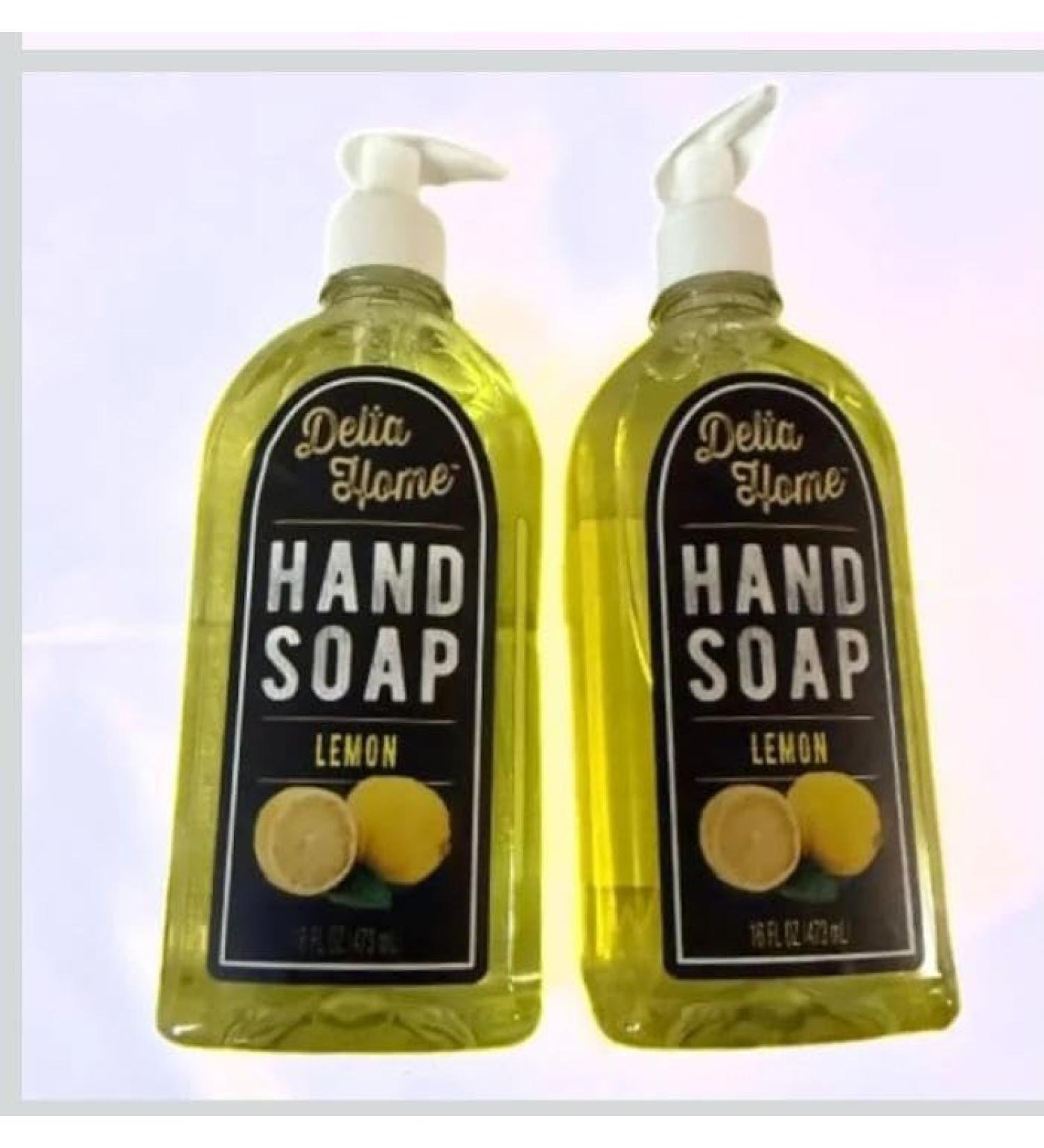 Delia Home Lemon Hand Soap 16 fl oz Pack of 2