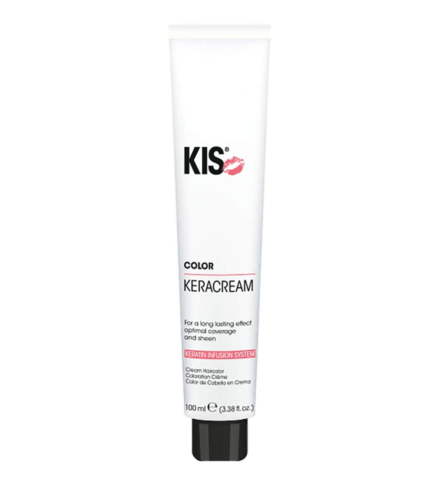 KIS KeraCream Color permanent hair color cream 100 ml 4CB high coverage intensive hair dye keratin infusion animalfriendly and sustainable