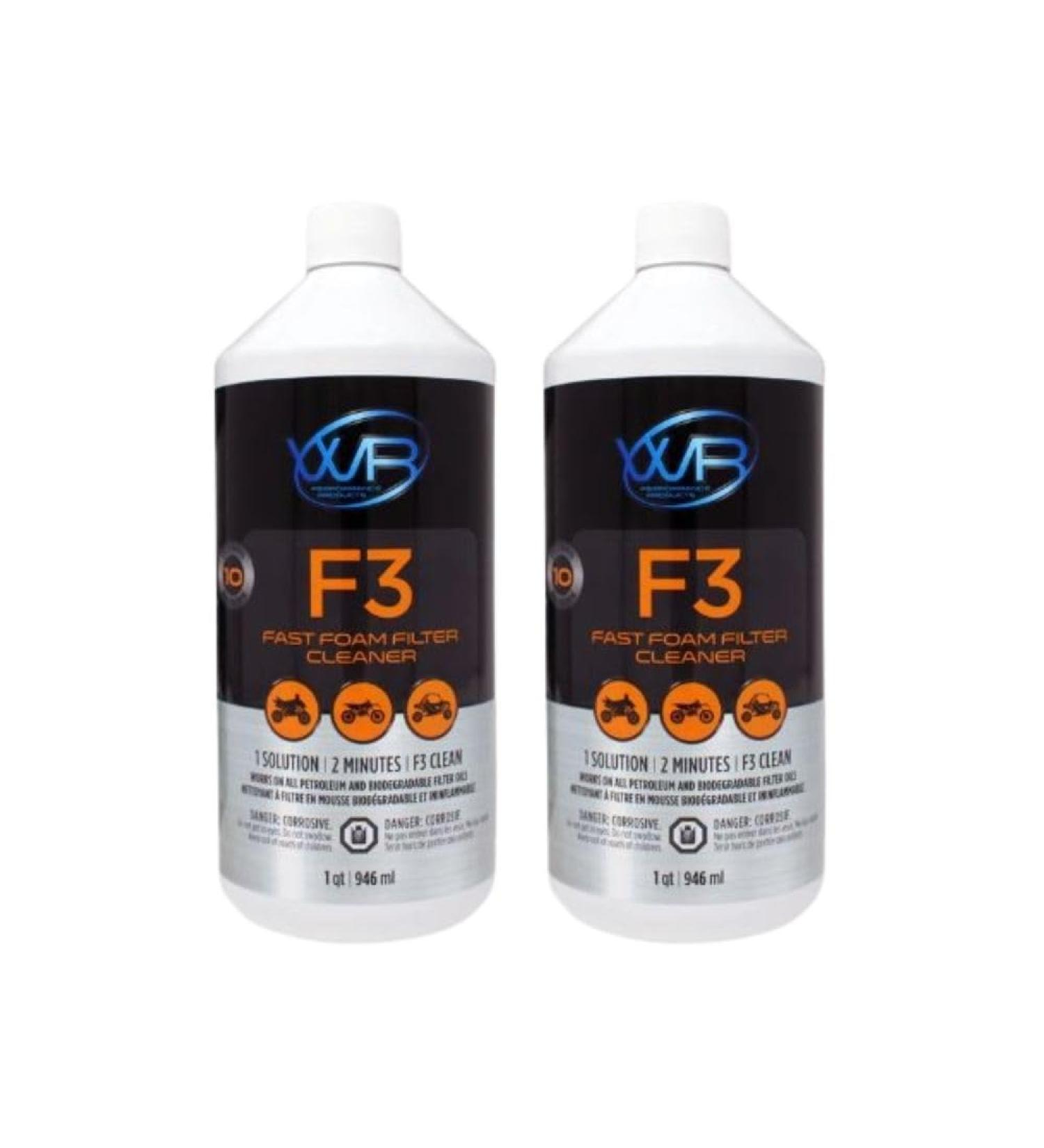 WR-Performance F3-Fast Foam Filter Cleaner 946ml - Reusable Pack of 2 for Clean Air Filters | International Shipping - Buy Online on GoSupps.com