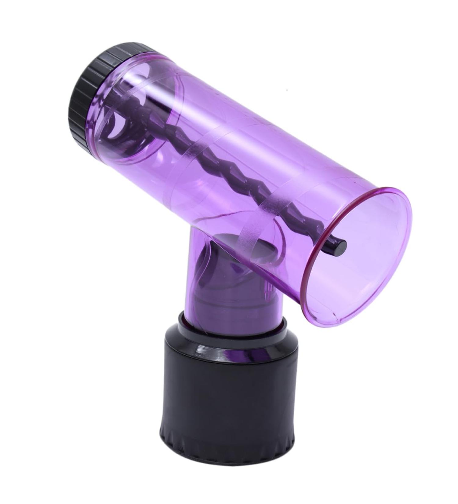 Ipetboom Hair Dryer Nozzle Hair Roller Dryer Mouth Cover Curly Hair Tools Curlers Tornado 18*8.5cm Purple - Buy Online on GoSupps.com