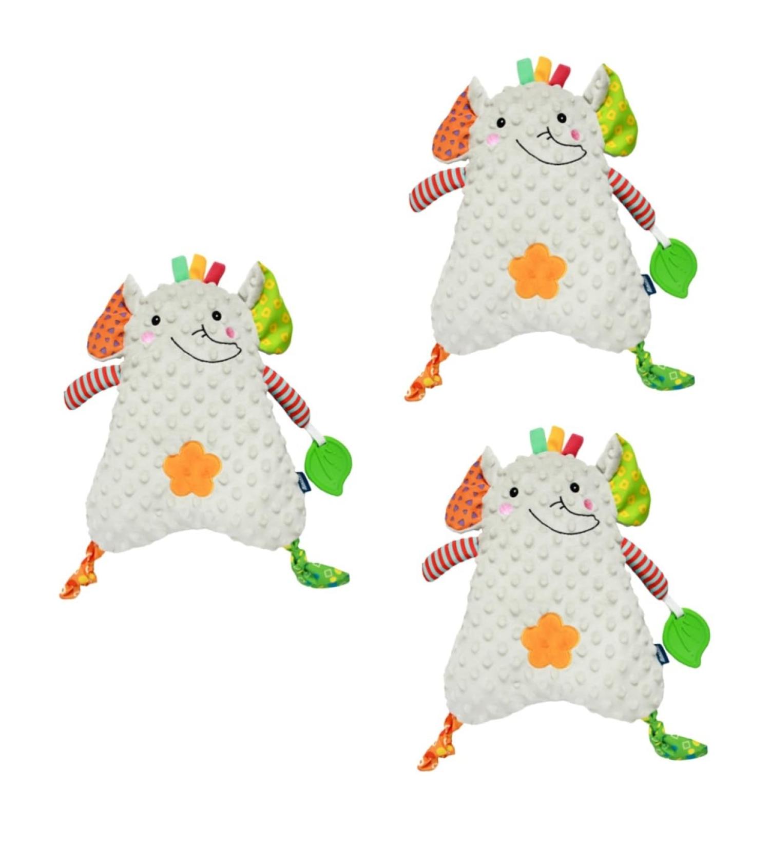 Ibasenice 3-Stage Animal Pacifier Towel | Baby Comfort Muslin Blanket & Bite Toy | Soft Spitting Towel for Newborns | Premium PP Cotton Bathing Products - Buy Online on GoSupps.com