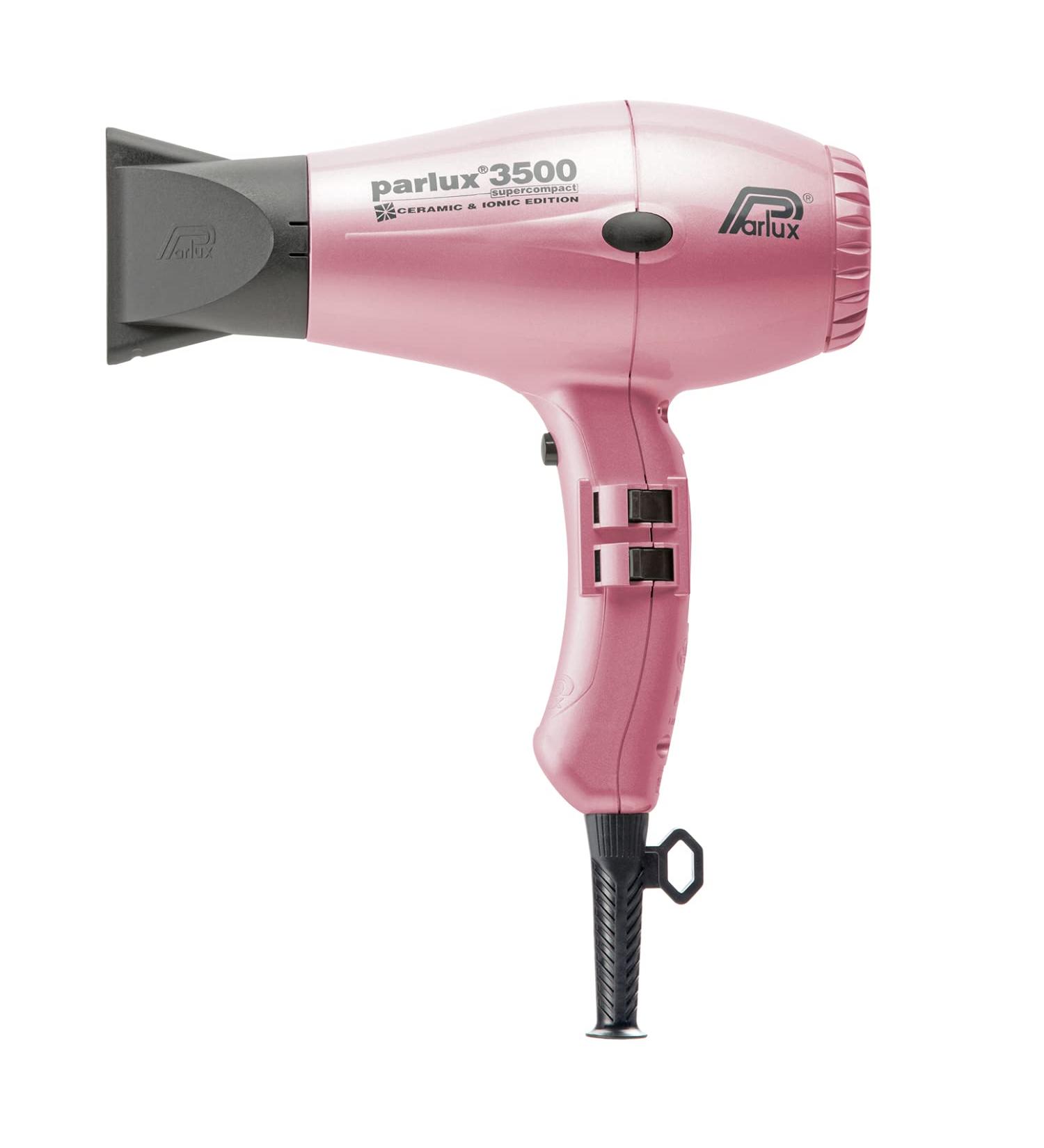Parlux Supercompact 3500 Professional Ionic and Ceramic Hair Dryer Pink - Buy Online on GoSupps.com
