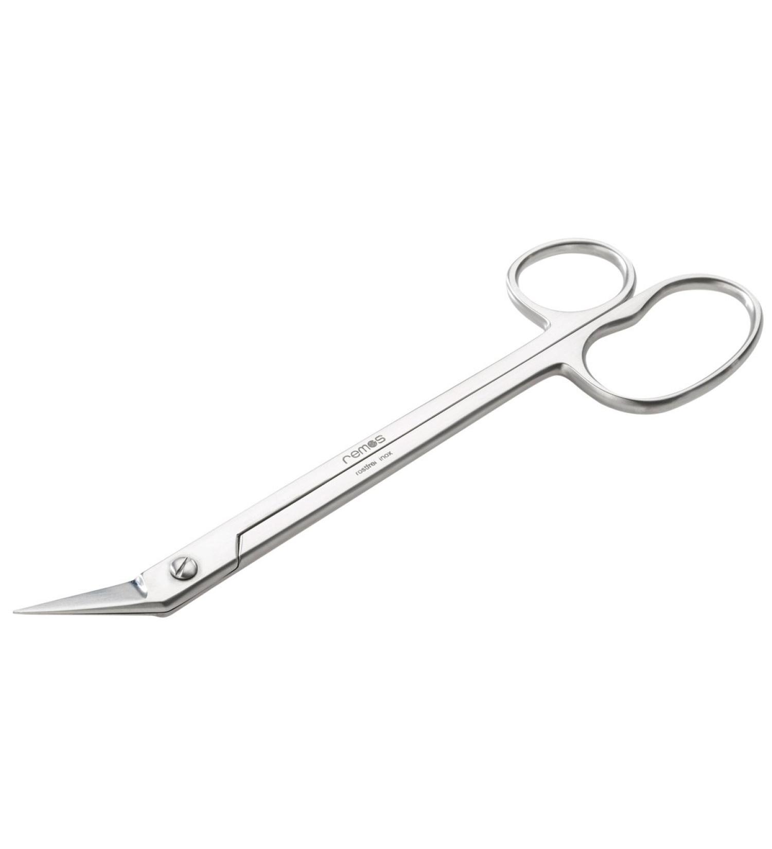 REMOS Toenail Scissors with Angled tip Made of Stainless Steel - 18 cm - Buy Online on GoSupps.com