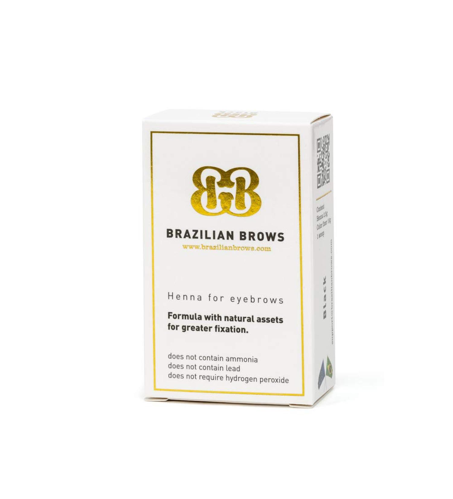 Brazilian Brows Dark Blonde Eyebrow Henna Pack & Tinting Kit - Professional Quality - Buy Online on GoSupps.com