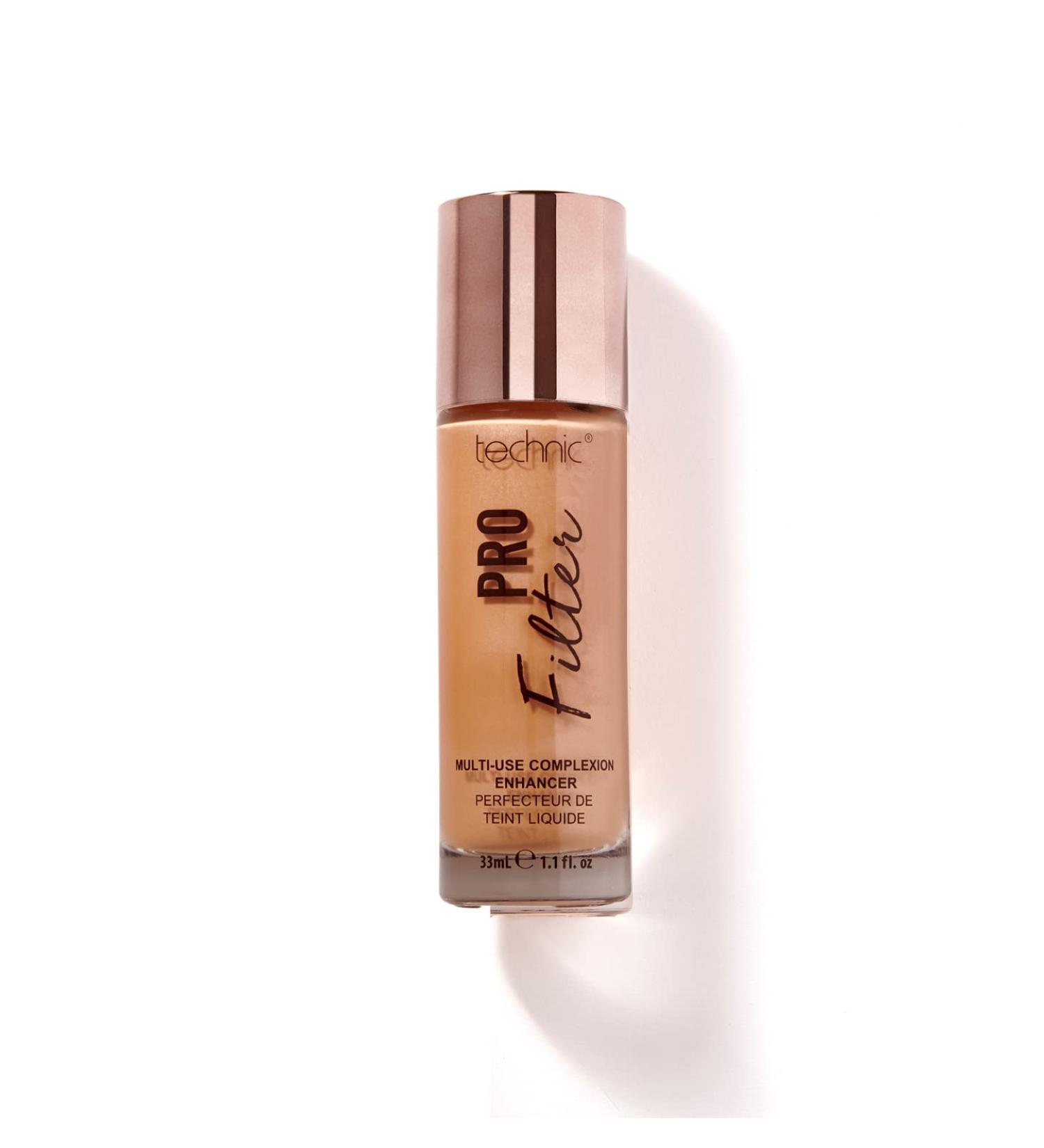 Technic Pro Filter Multi-Use Complexion Enhancer - Primer, Illuminator & Highlighter Serum for Flawless Finish | Medium Warm - Buy Online on GoSupps.com