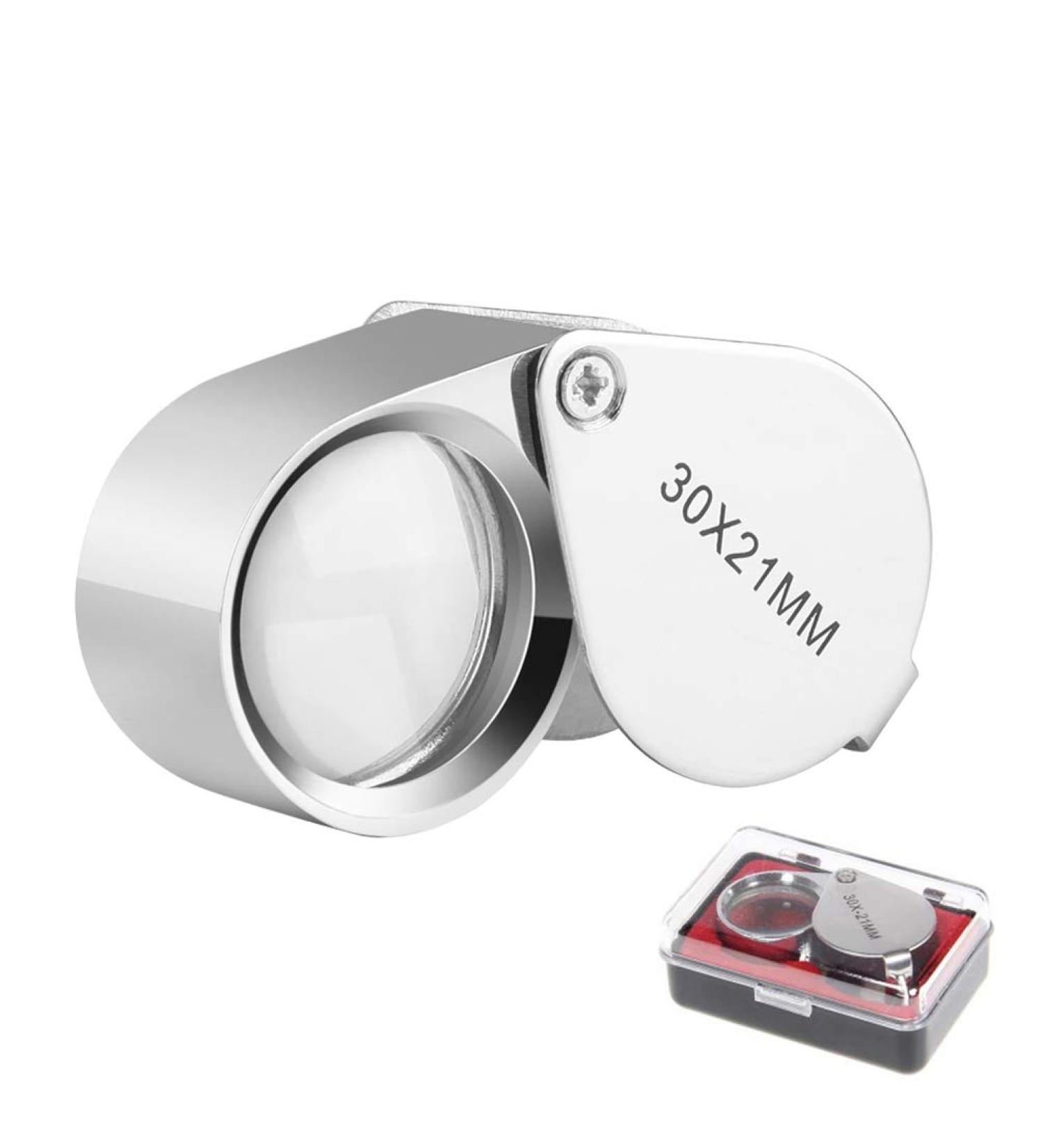 KINGMAS 30x 21mm Pocket Jewelry Loupe | Jewelers Eye Magnifying Glass - Buy Online on GoSupps.com