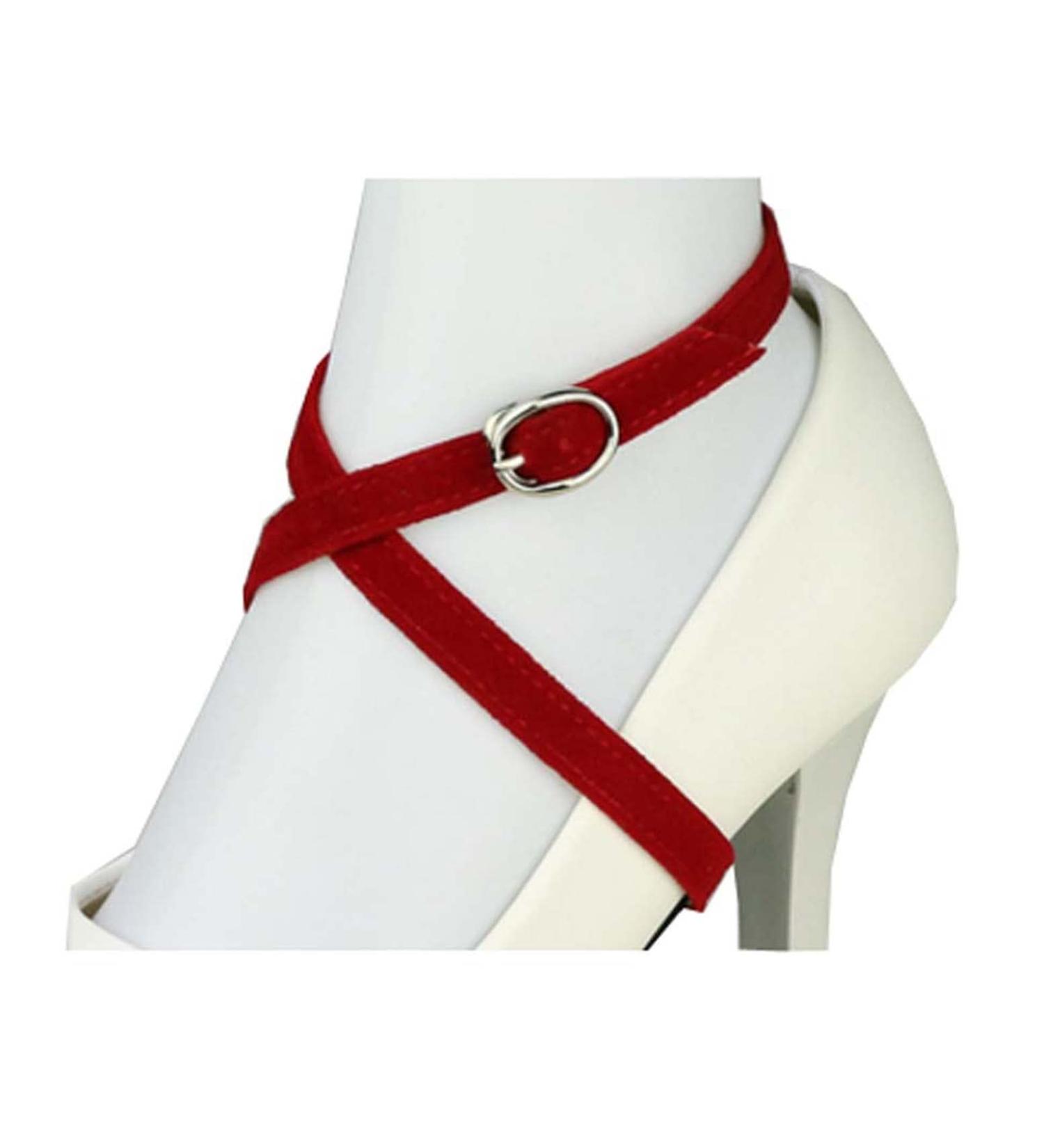 Anti Loose Shoelace for High Heels | Detachable Red Straps for Women | Secure & Stylish Footwear Solution - Buy Online on GoSupps.com