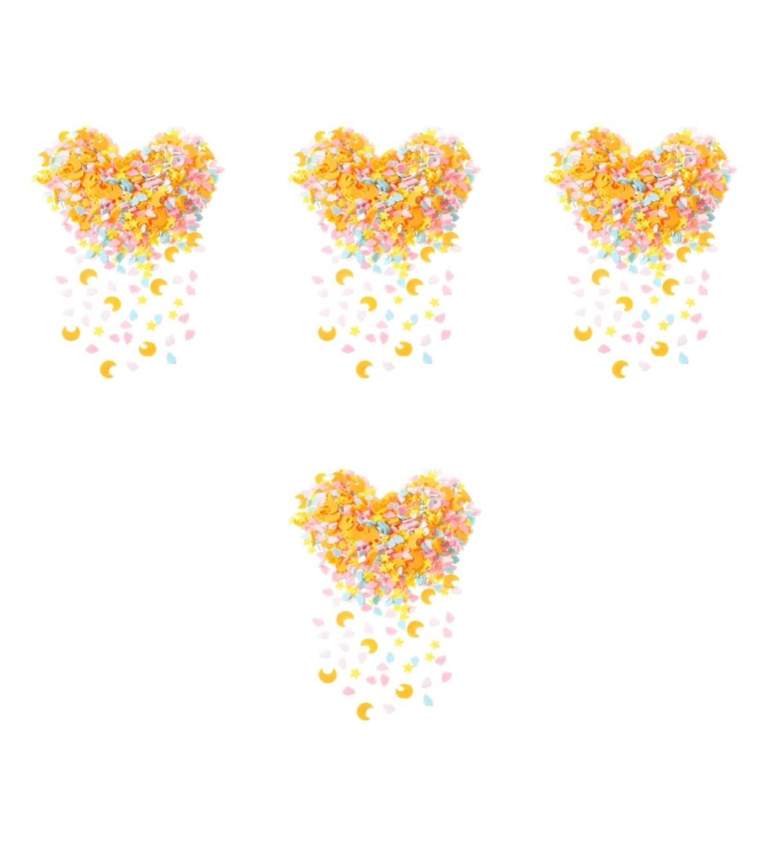 FOMIYES 4pcs 1 Nail Art Polymer Clay Sticker for Nails Star Moon Pendants Candy Stickers Nail Art Decoration Resin Sprinkles Nail Decals Fruit Stickers DIY Slices Decorative Sheet Manicure - Buy Online on GoSupps.com