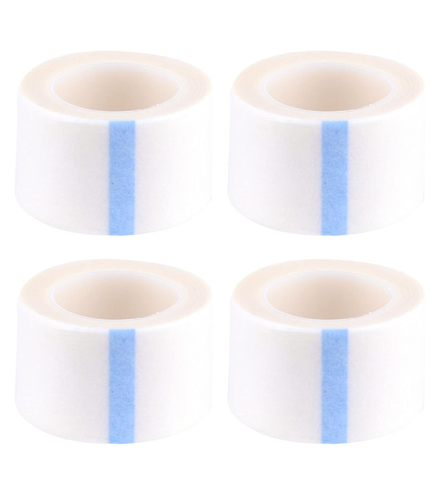 4 Rolls Micropore Surgical Tape - 2.5cm X 9.1m - First Aid Medical Tape - Earring Cover Up Tape - White - 4 Pack - Buy Online on GoSupps.com