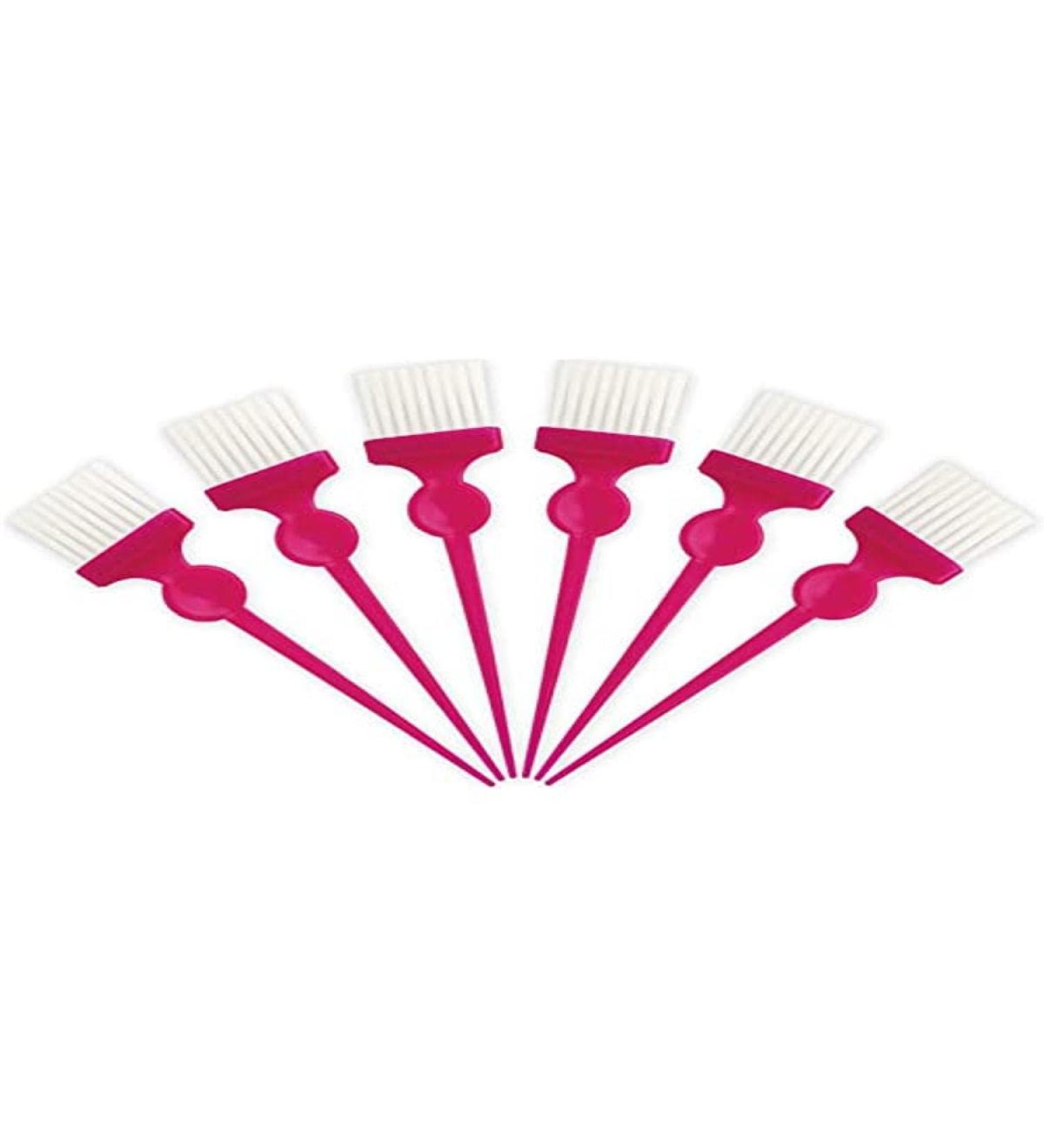 Termix Soft White Fiber Color Tinting Brush Fuchsia Small Set of 6