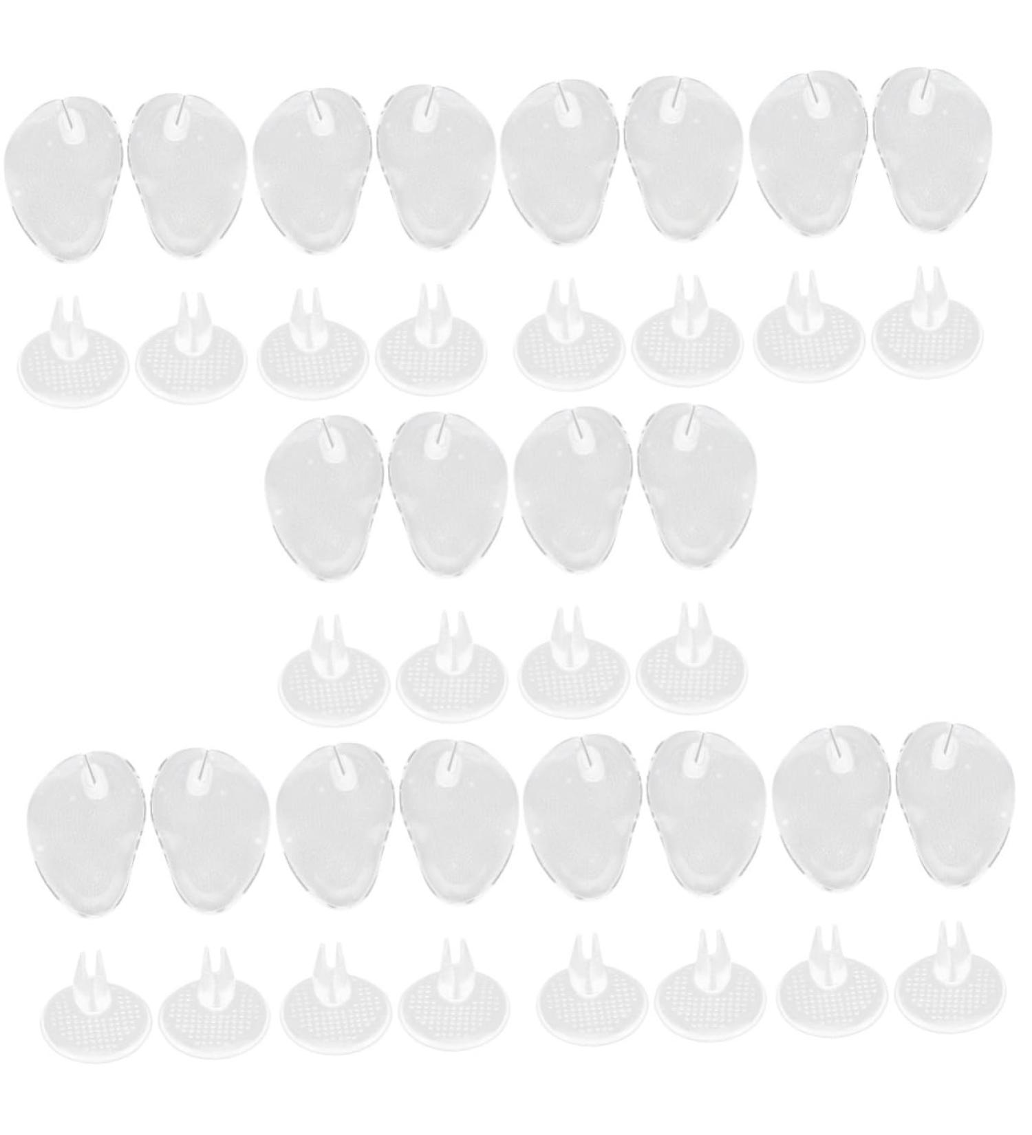 20 Pairs Clear Toe Cushions & Protectors for Thong Sandals | Toe Pads & Forefoot Guards - Best Comfort & Support - Buy Online on GoSupps.com