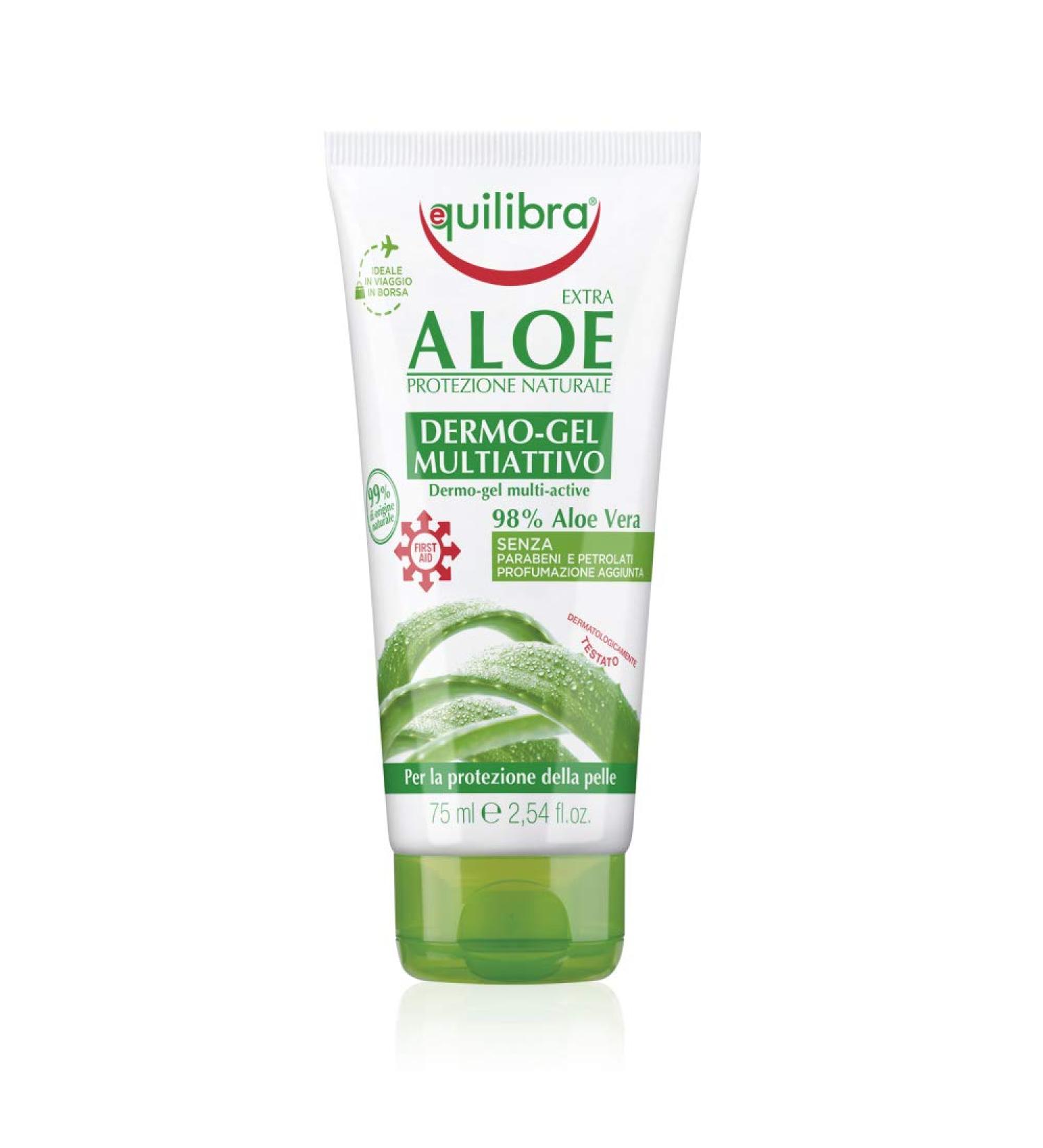 Equilibra Aloe Dermo Gel - 75 ml Multiactive Gel for Soothing Skin | International Shipping Available - Buy Online on GoSupps.com