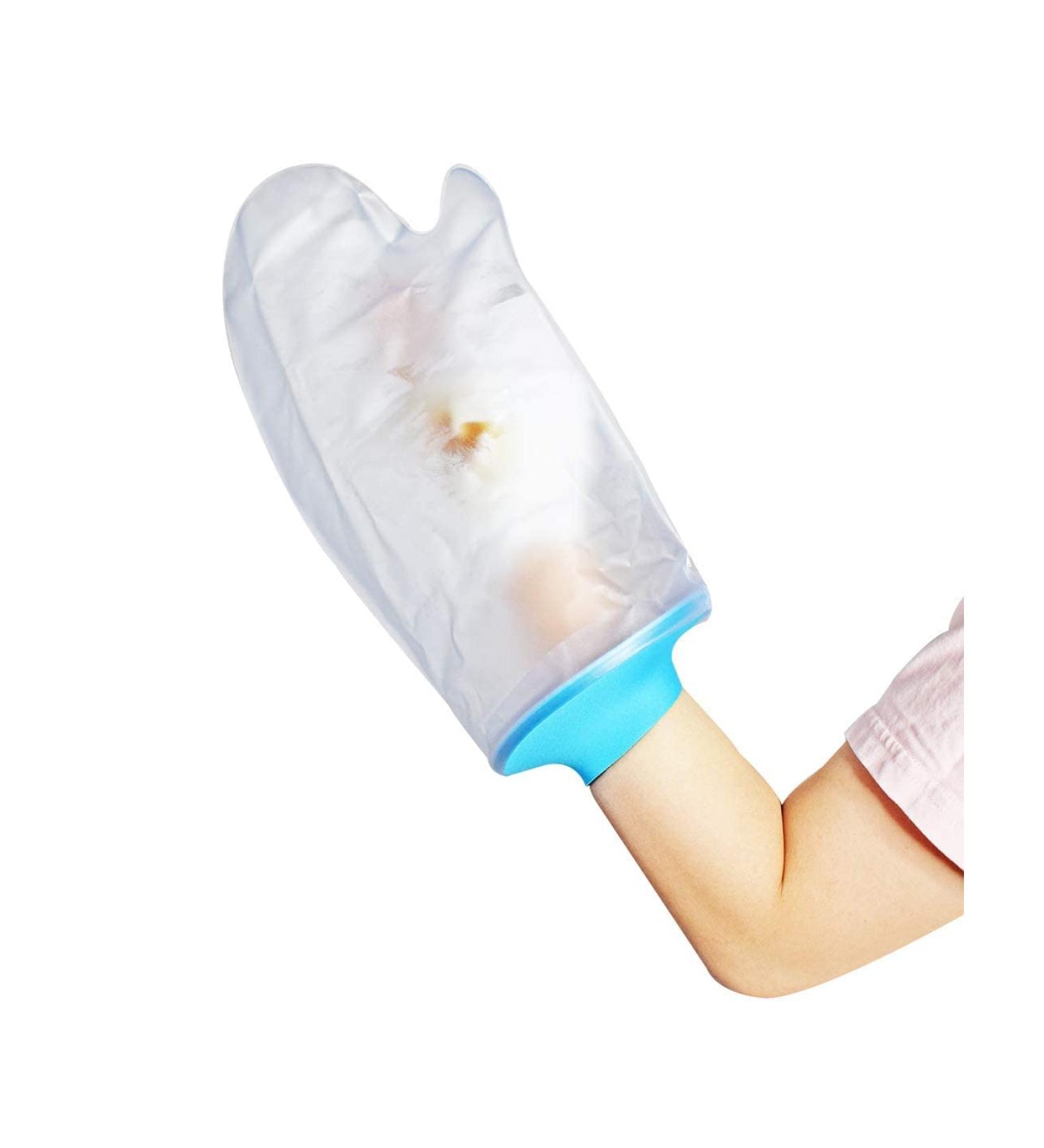 Waterproof Adult Hand Cast Cover - Reusable Protector for Broken Hand & Wrist - Blue - Shower/Bath - Watertight Bandage Protection - Buy Online on GoSupps.com
