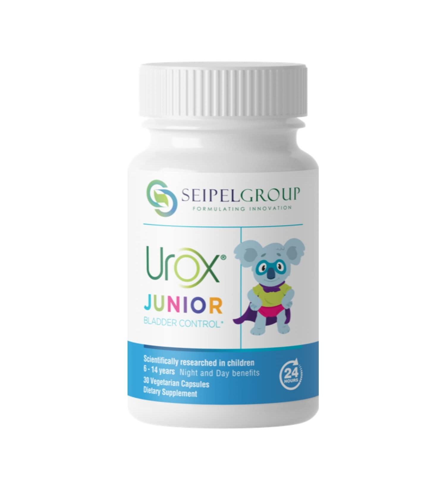 UROX Junior Natural Bladder Control - Nocturnal Enuresis Supplements | 30 Vegetarian Capsules - Buy Online on GoSupps.com