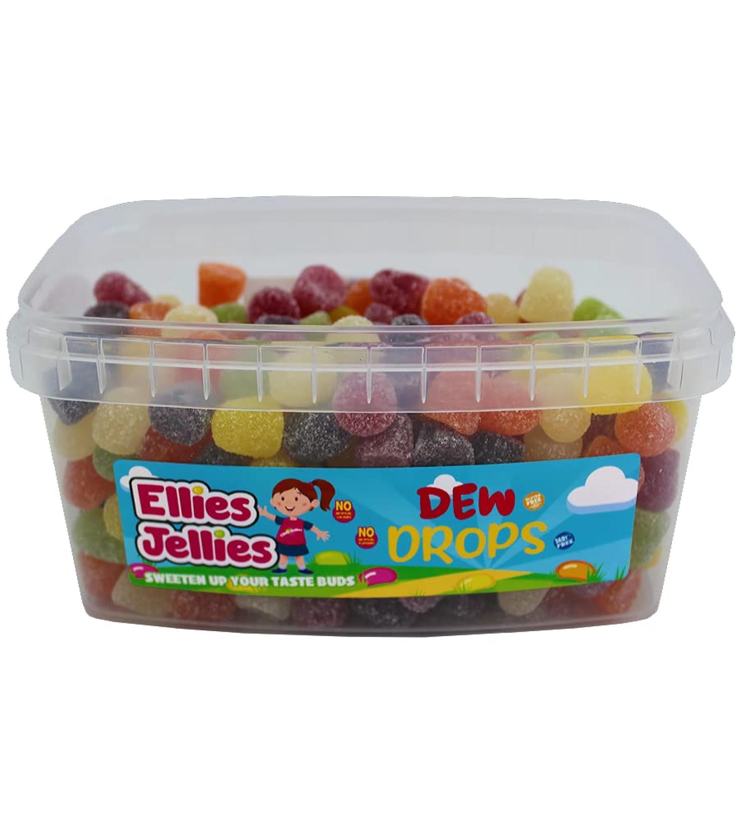 Ellies Jellies Dew Drops 745g Rectangle Tub
