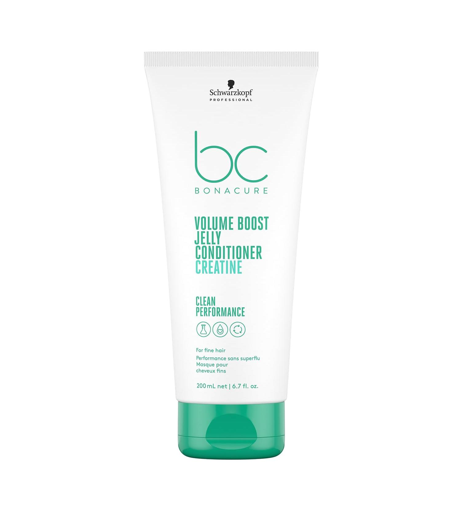 Schwarzkopf Professional Bonacure Volume Boost Jelly Conditioner For Fine Hair Vegan Care Complex With Keratin Thicker Hair Anti-static Lightweight Detangling 200 ml - Buy Online on GoSupps.com
