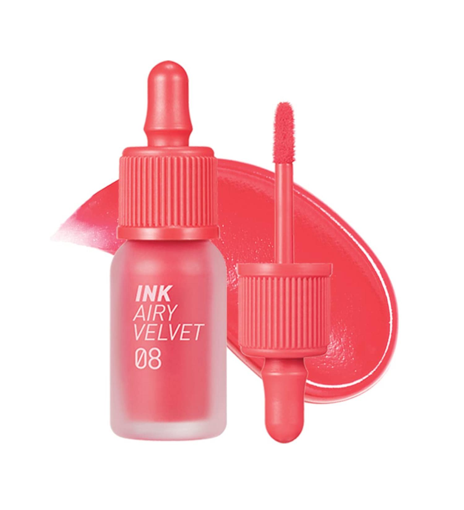 Peripera Ink Airy Velvet Lip Tint Liquid Lip - 008 Pretty Orange Pink - Buy Online on GoSupps.com