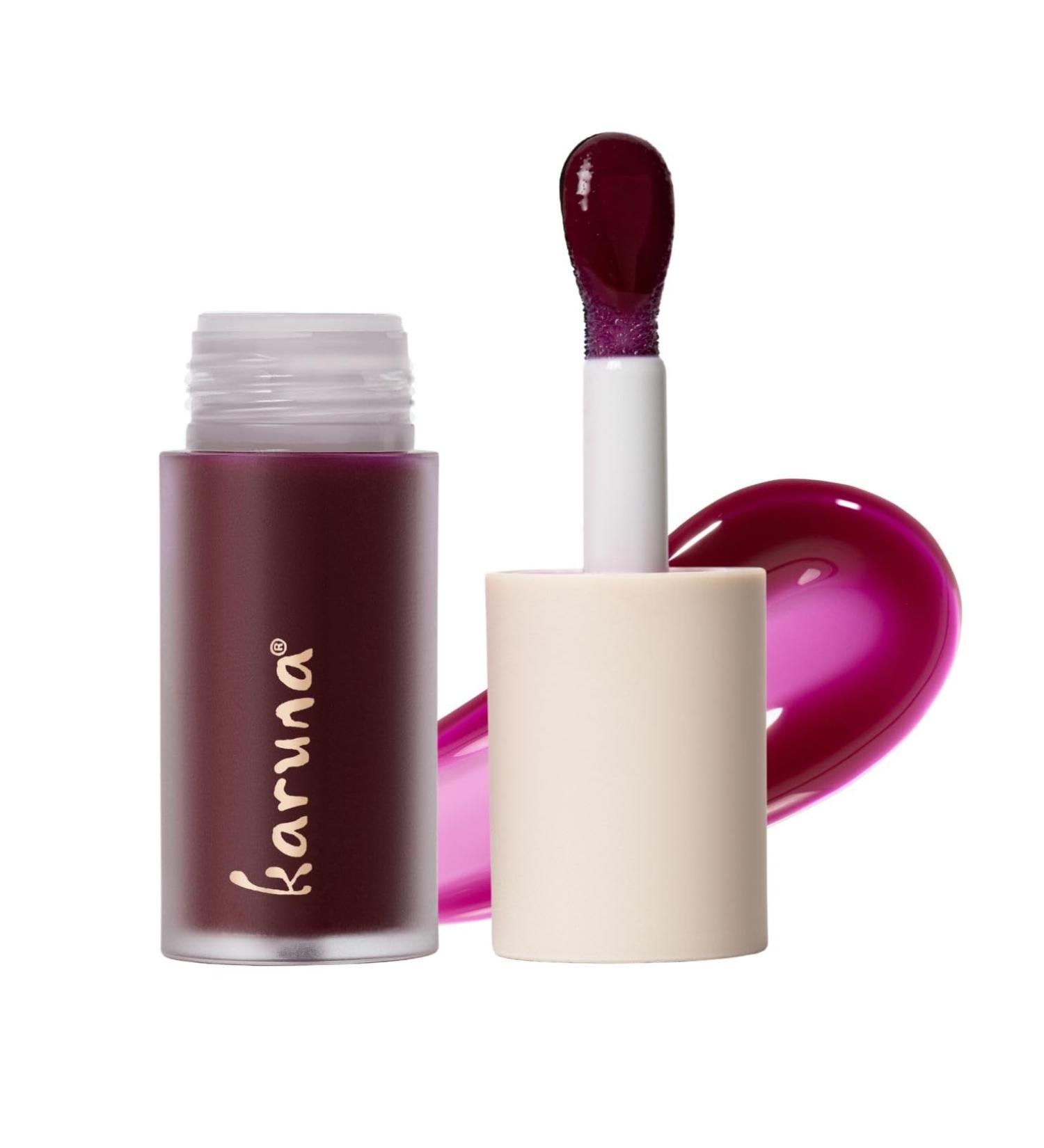 Karuna Skin Tinted Lip Oil | Soothing Vegan Lip Tint with Peptides & Antioxidants | Hydrating Moisturizer - 4.8 mL - Buy Online on GoSupps.com