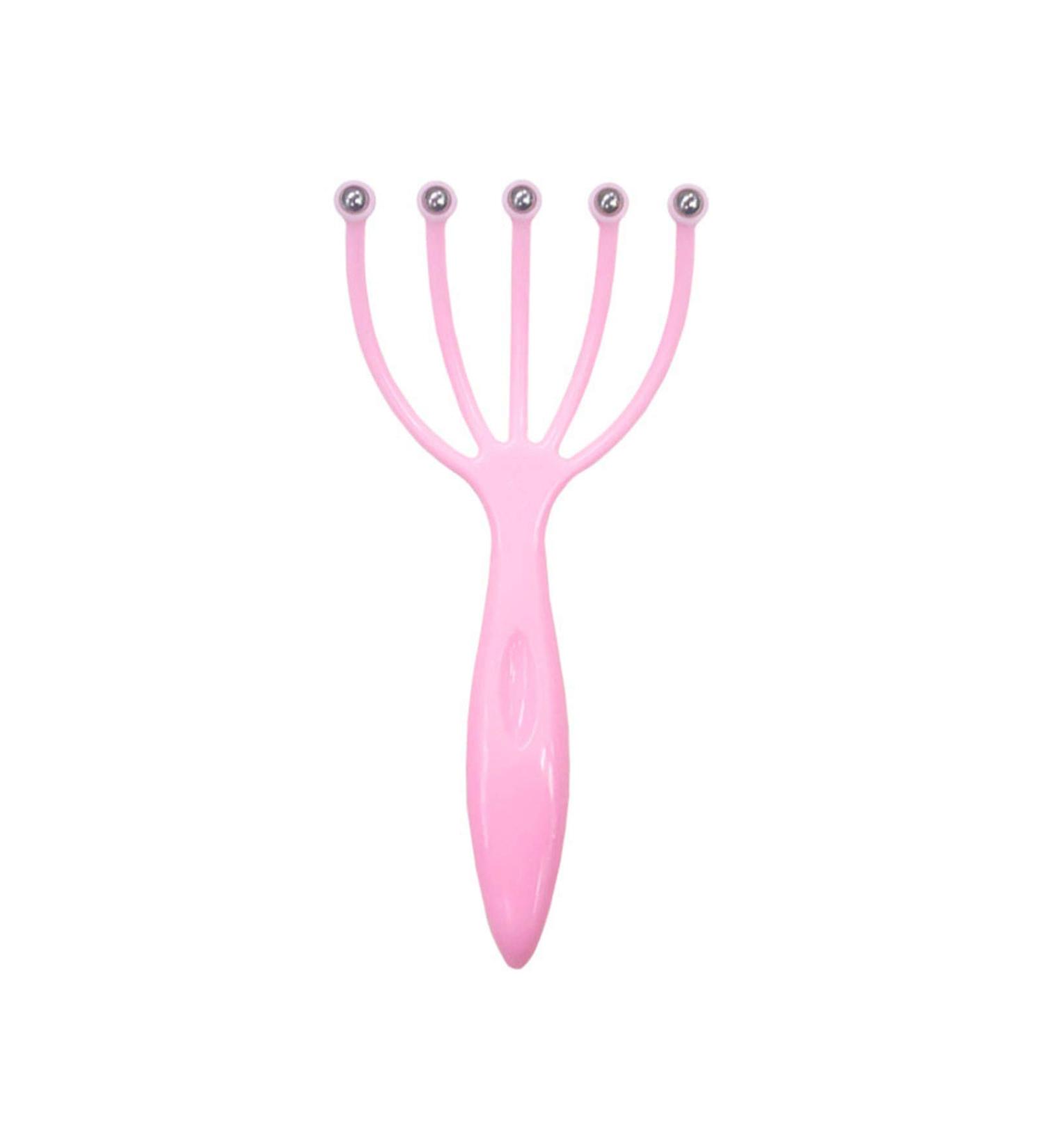 Generically stress massager hand massager can deepen the scalp and reduce massage tools and equipment for tense muscles (pink unit size) Unity size ROSE