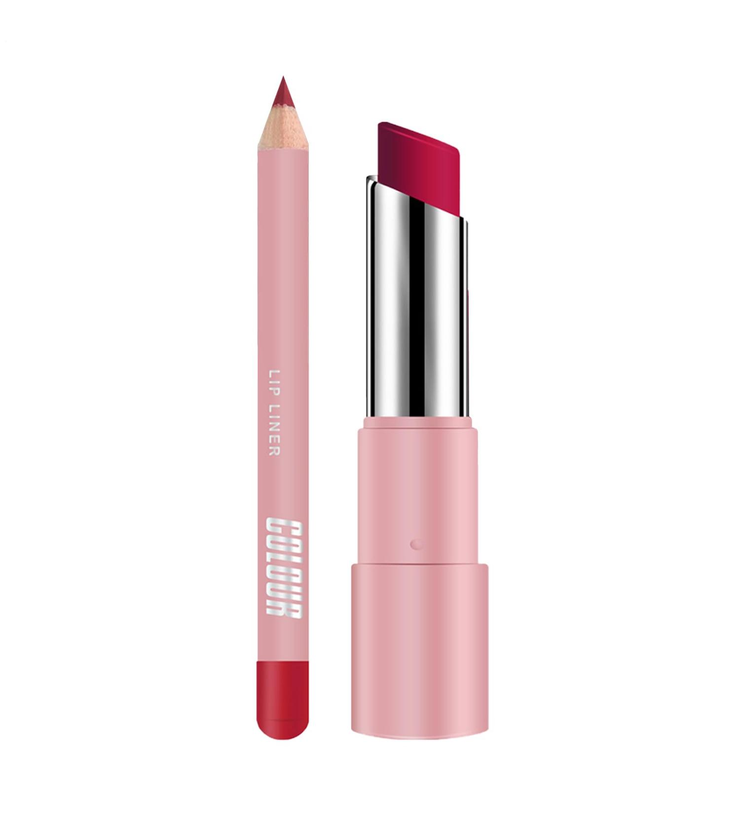 Moisturizing Lip Balm - Tinted Lipstick | Nourishing Matte Balm Non-Sticky Care for Chapped Lips for Women - Buy Online on GoSupps.com