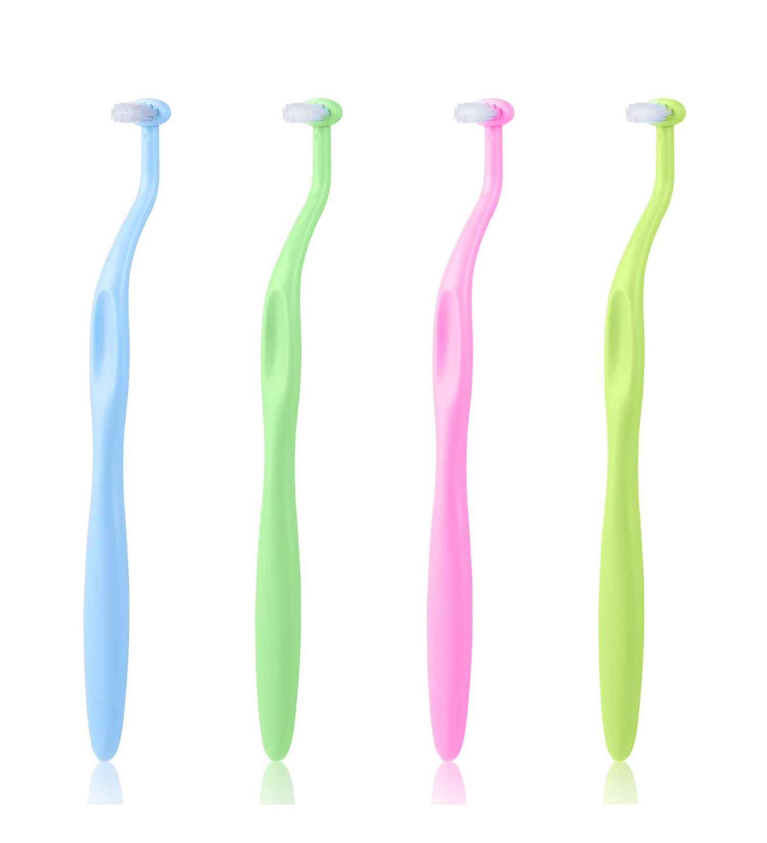 Buy Ouligay 4-Piece Tuft Toothbrush Set | Soft Interspace & End-Tuft Brushes for Detailed Cleaning - Ideal for Braces & Interdental Care - Buy Online on GoSupps.com