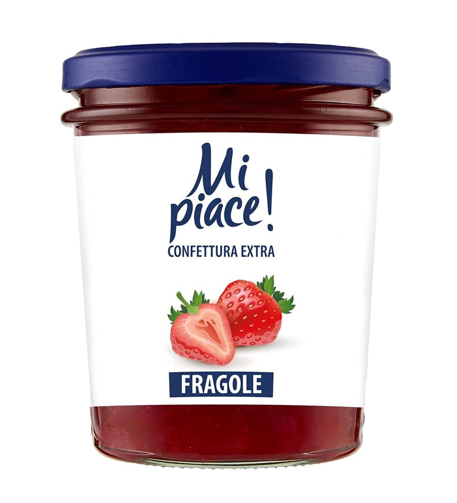Mi Piace Confettura Extra Marmellata Fragole Jam Strawberry Jam 330 g