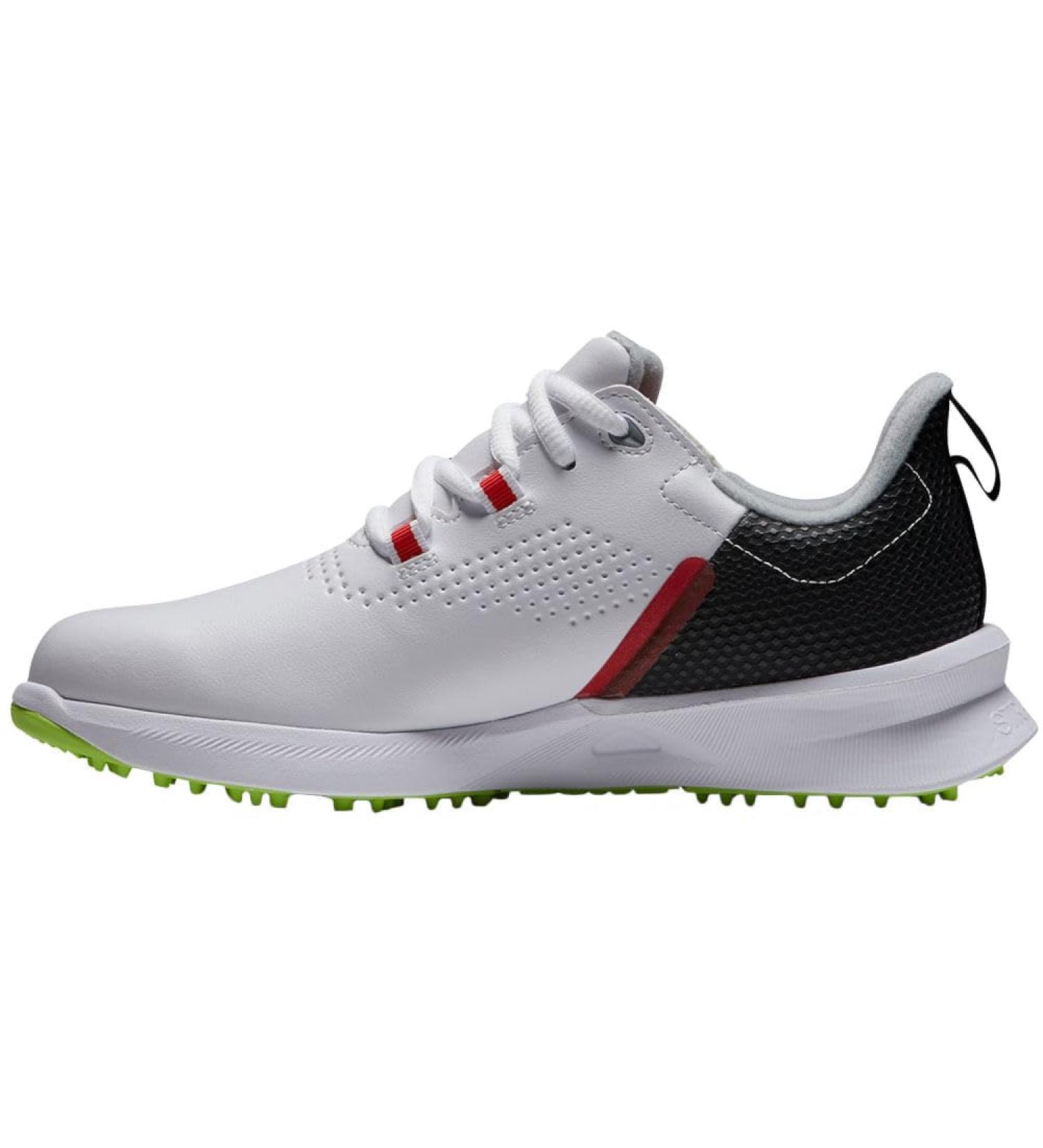 FootJoy Unisex Junior Fuels Golf Shoes - 36 EU White Black Lime | International Shipping Available - Buy Online on GoSupps.com
