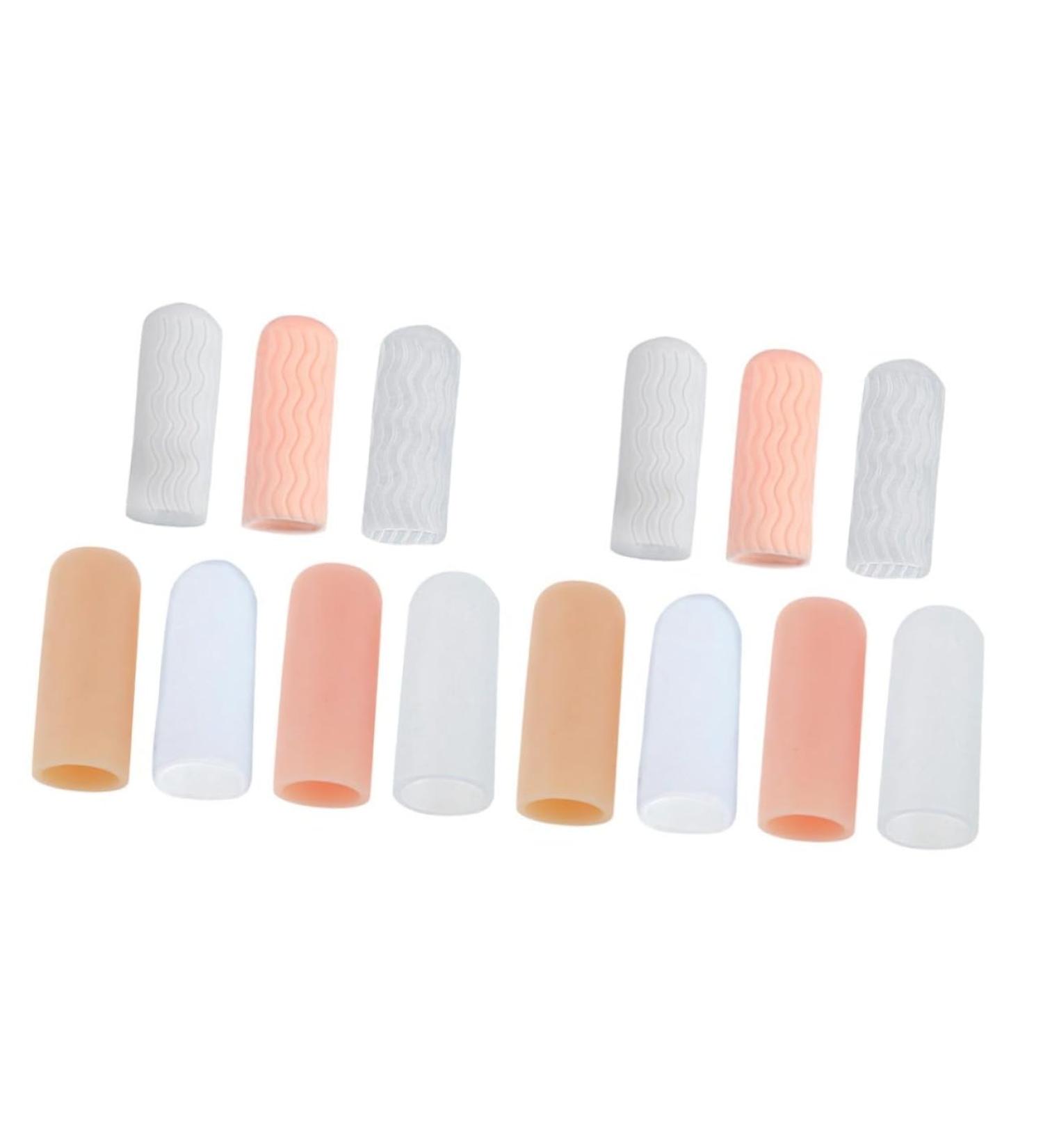 Buy NOLITOY Silicone Finger Cots - 7 Pairs of Anti-Cut Finger Protectors for Gaming Crafting and Guitar Playing - Buy Online on GoSupps.com
