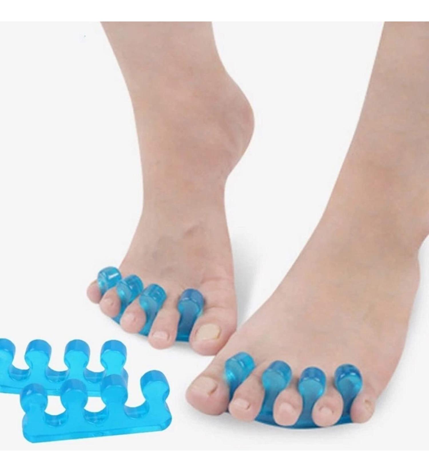 PFativant Toe Spreader Ball Protector - 2 Pairs Foot Separator for Men & Women | Blue Toe Stretcher for Comfort & Relief - Buy Online on GoSupps.com