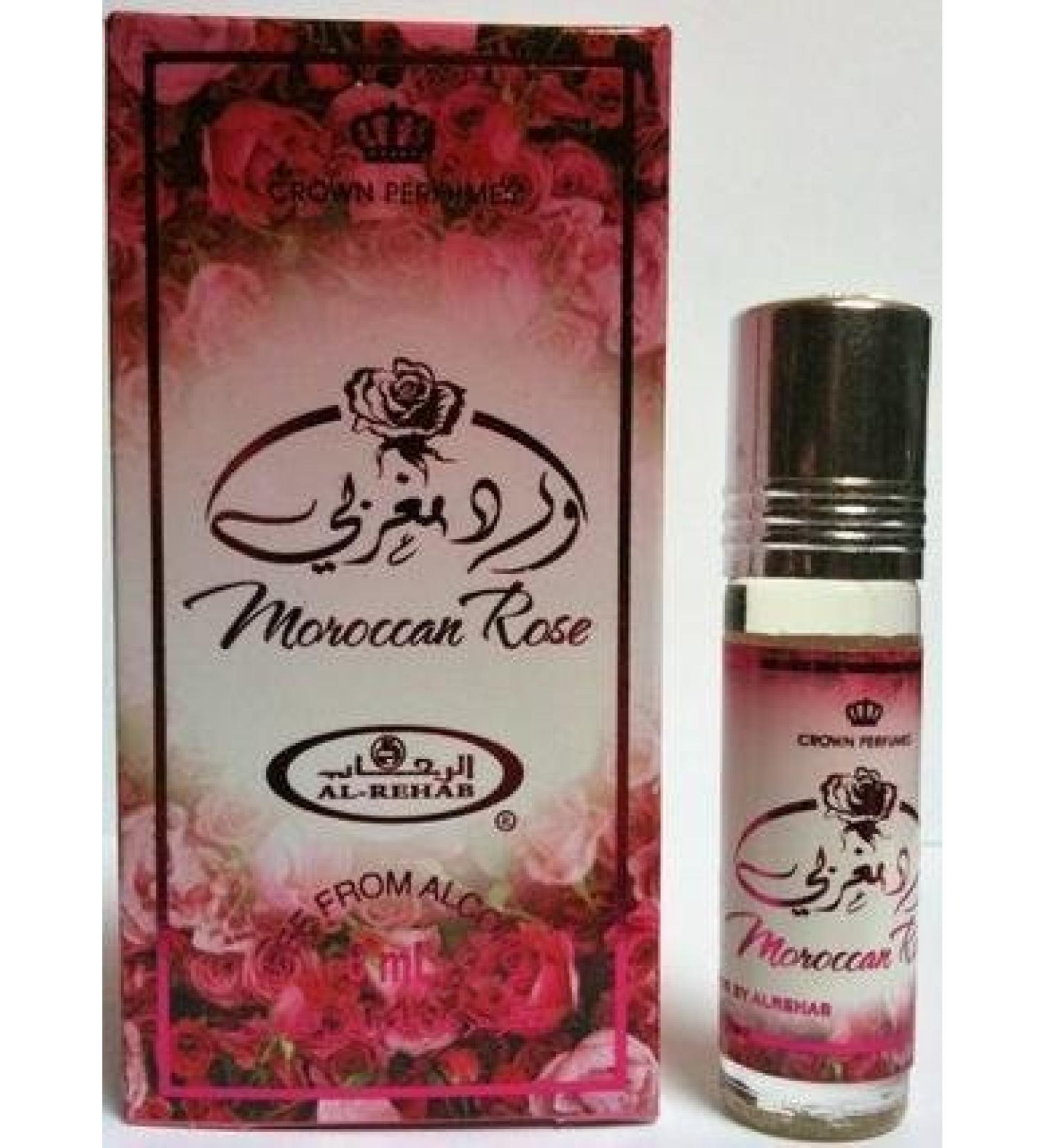 Moroccan Rose - 6ml (.2oz) Roll-on Perfume Oil by Al-Rehab (Crown Perfumes) (Box of 6)