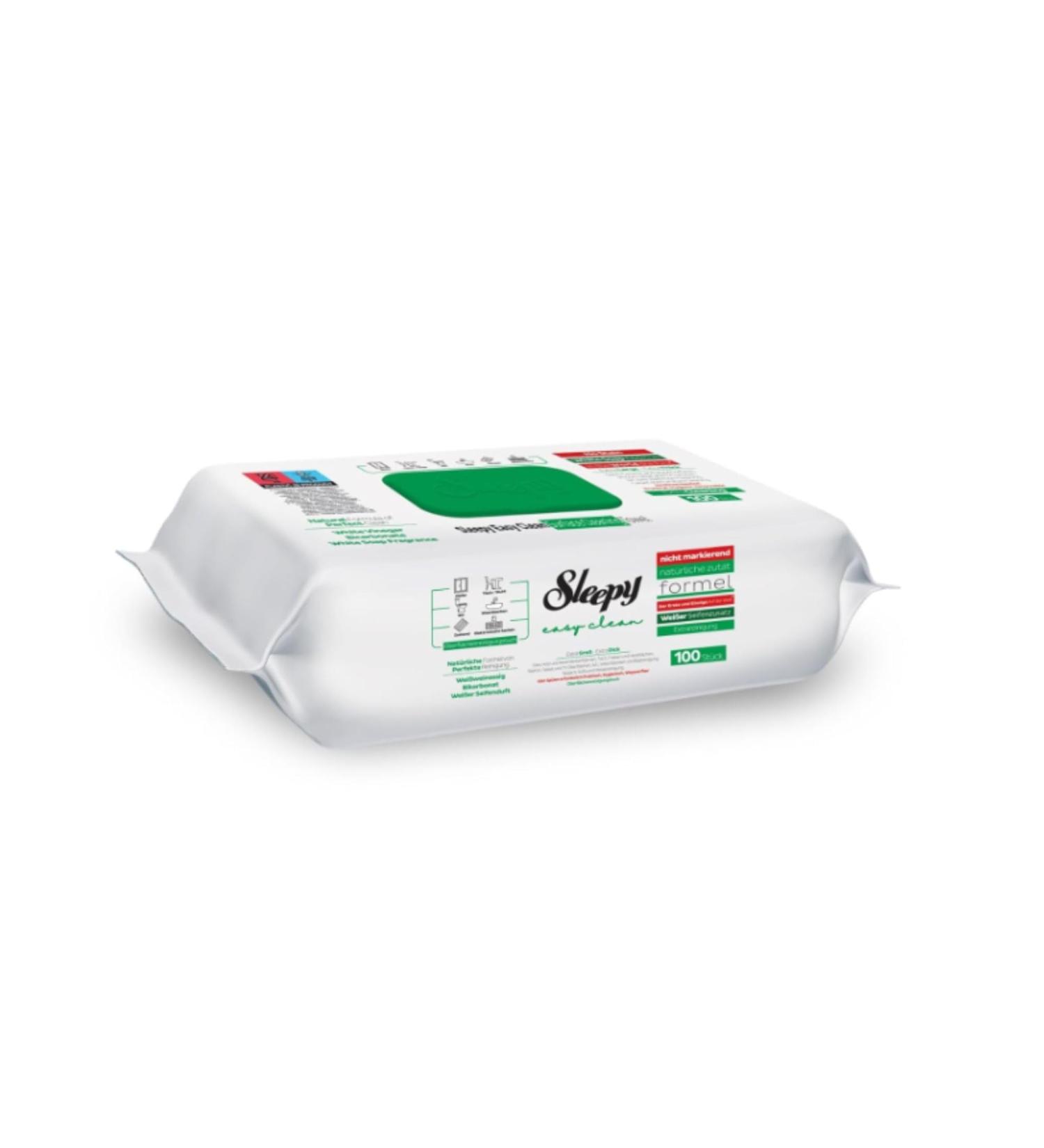 Sleepy Easy Clean Surface Cleaning Cloth | 100 Sheets - Eco-Friendly White Soap Additive | 1 Pack for Convenient Cleaning - Buy Online on GoSupps.com