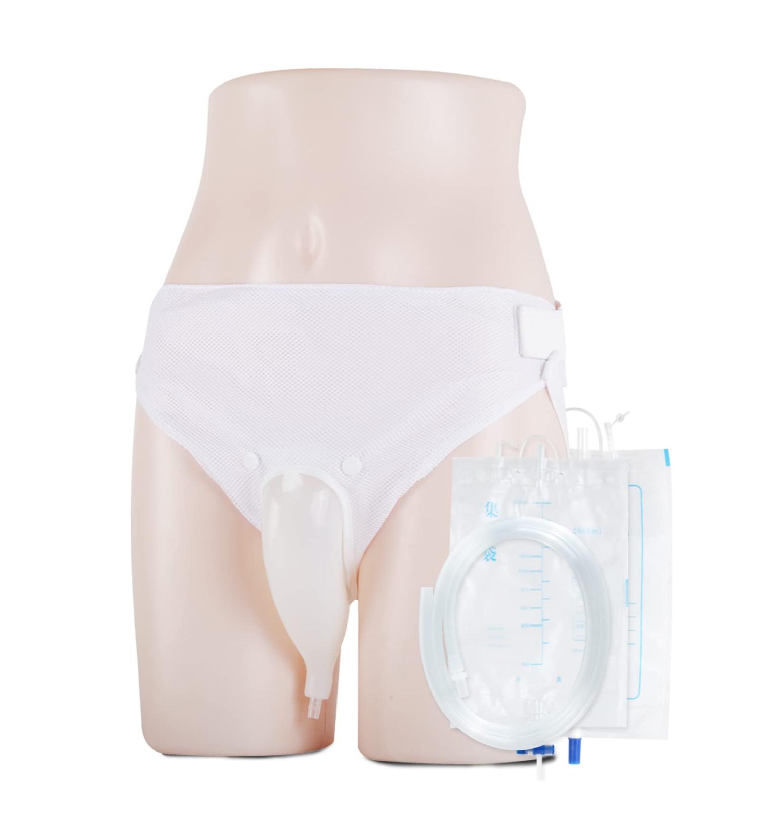 Silicone Urine Collector & Catheter Bags - Reusable Wearable Urinal System for Elderly Men | Bladder Control Solutions - Buy Online on GoSupps.com