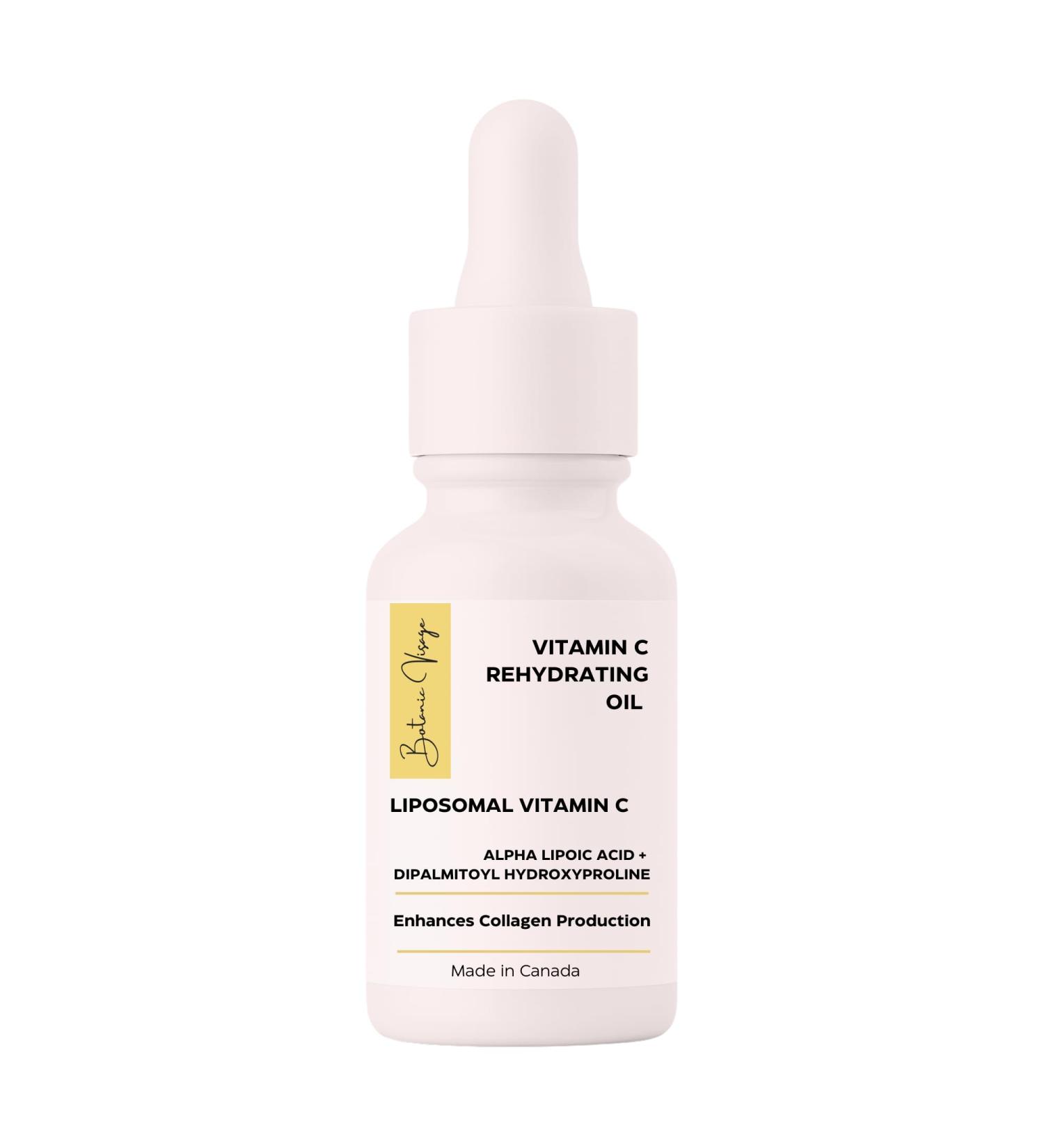 Botanic Visage Liposomal Vitamin C Serum For Face | Rehydrating Oil With Alpha Lipoic Acid & Advanced Peptides Anti-aging Formula To Support Collagen Antioxidant-rich For All Skin Types - Buy Online on GoSupps.com