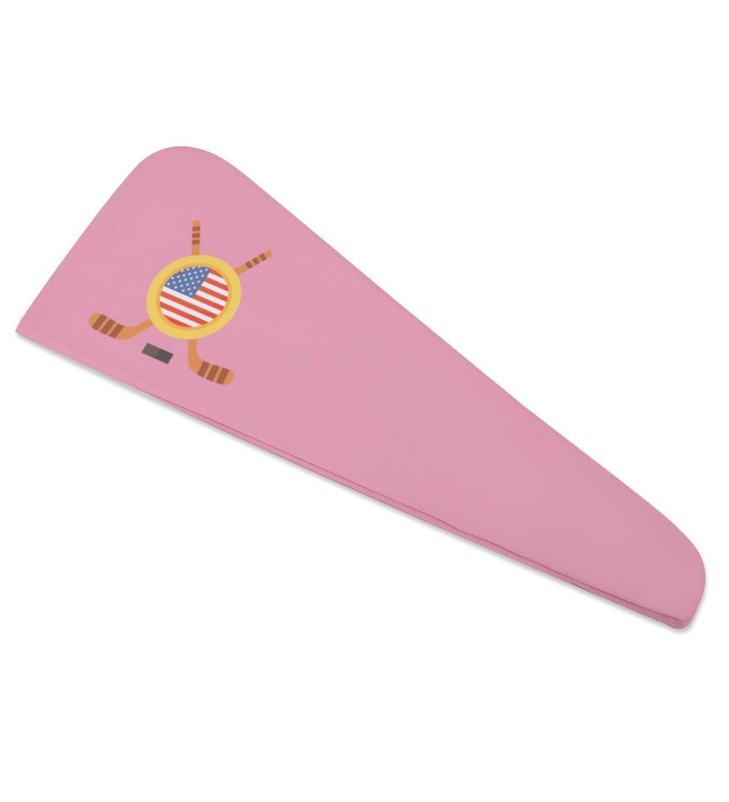 Super Absorbent Hockey Microfiber Hair Towel Wrap for Women - 10x26 Inch Hair Turban with Button | International Shipping Available - Buy Online on GoSupps.com